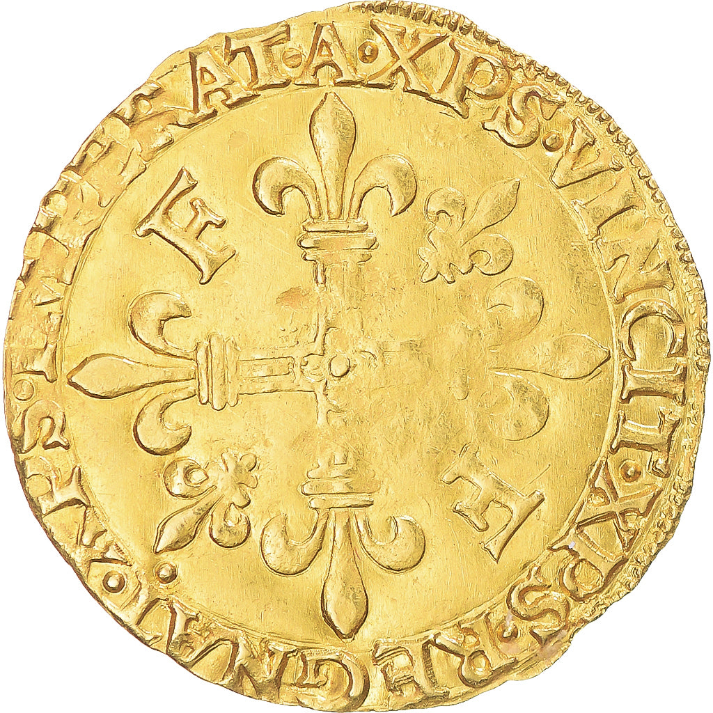 France, François Ier, Écu d'or au soleil, 1540-1547, Paris, 12th type, Gold