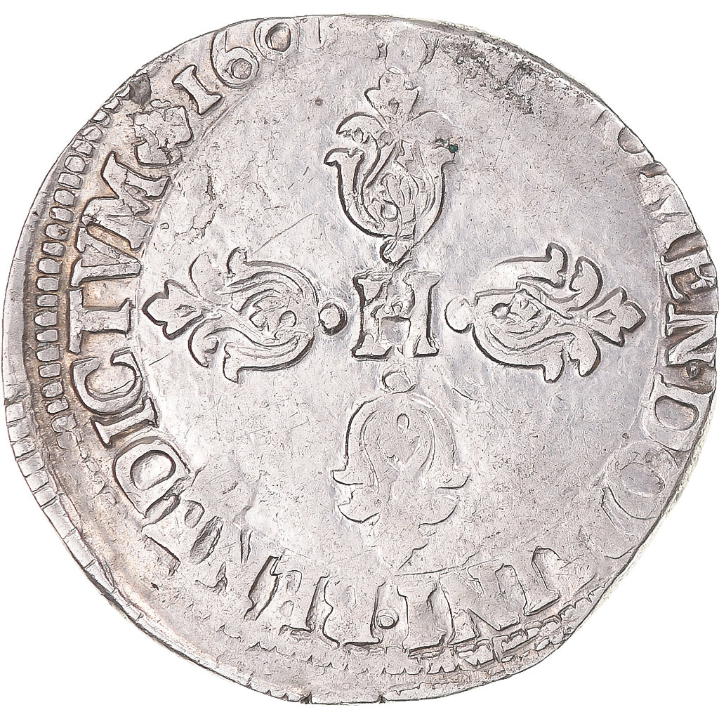 Monnaie, France, Henri IV, 1/2 Franc, 1607, Toulouse, TTB+, Argent, Gadoury:590
