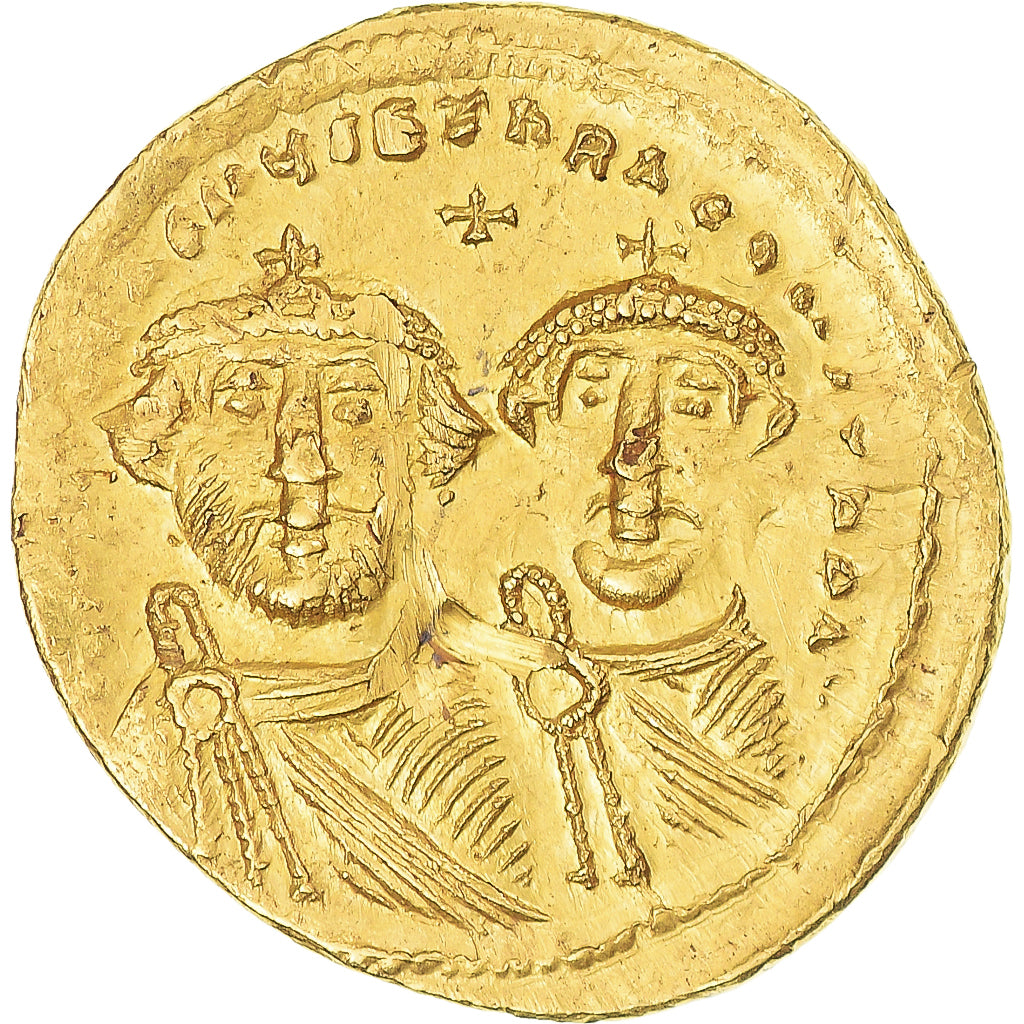 Heraclius & Heraclius Constantine, Solidus, 610-641, Constantinople, Gold