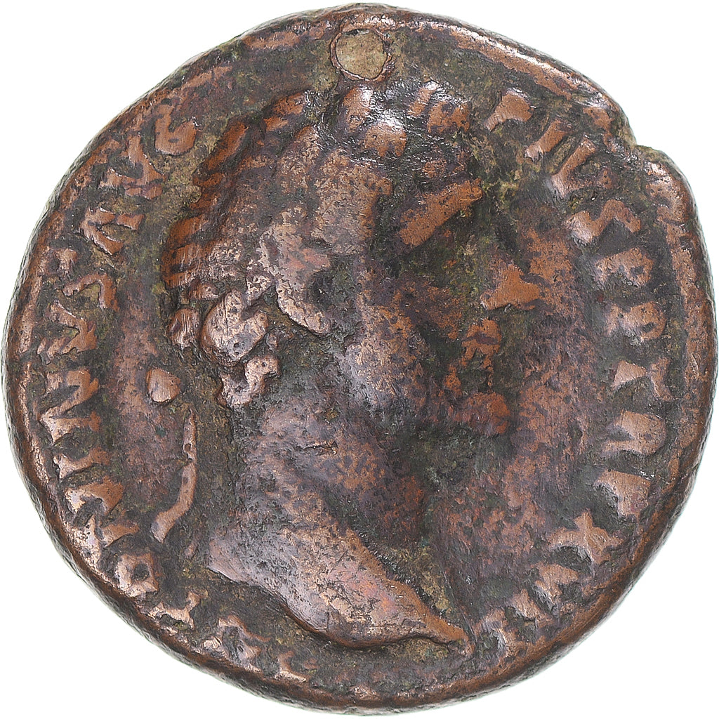 Coin, Antoninus Pius, As, 153, Rome, VF(30-35), Bronze, RIC:308
