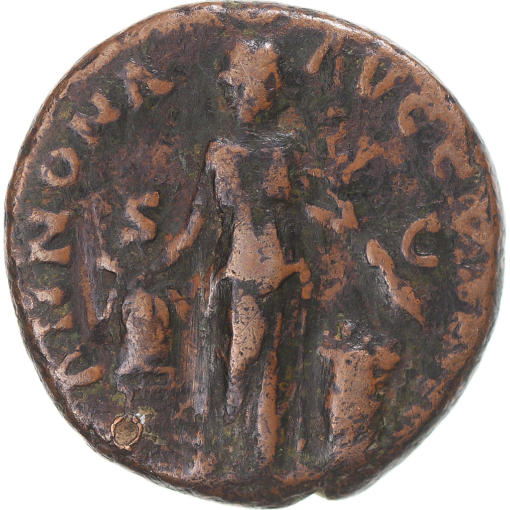 Coin, Antoninus Pius, As, 153, Rome, VF(30-35), Bronze, RIC:308