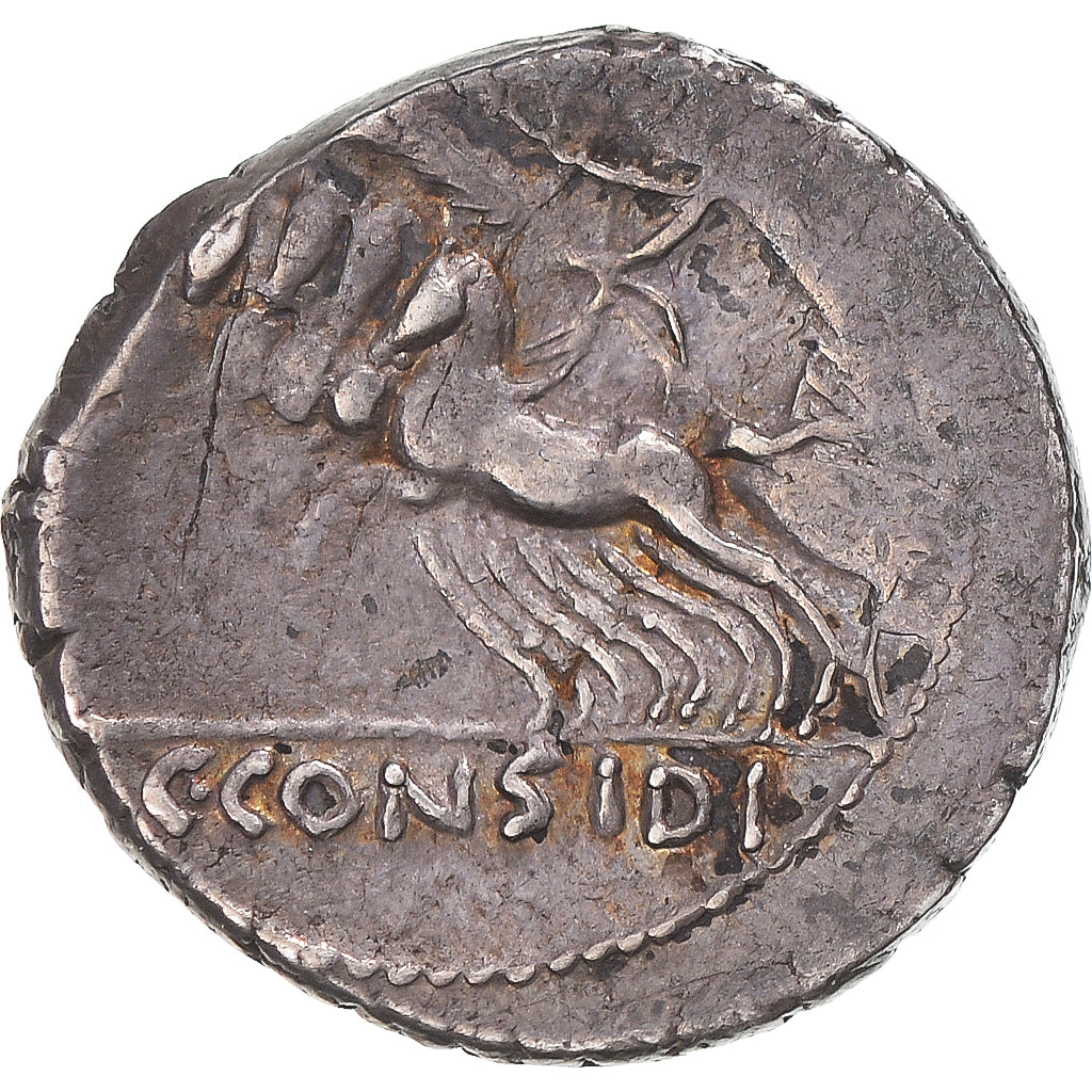 Moneta, Considia, Denarius, 46 BC, Rome, BB, Argento, Crawford:465/4