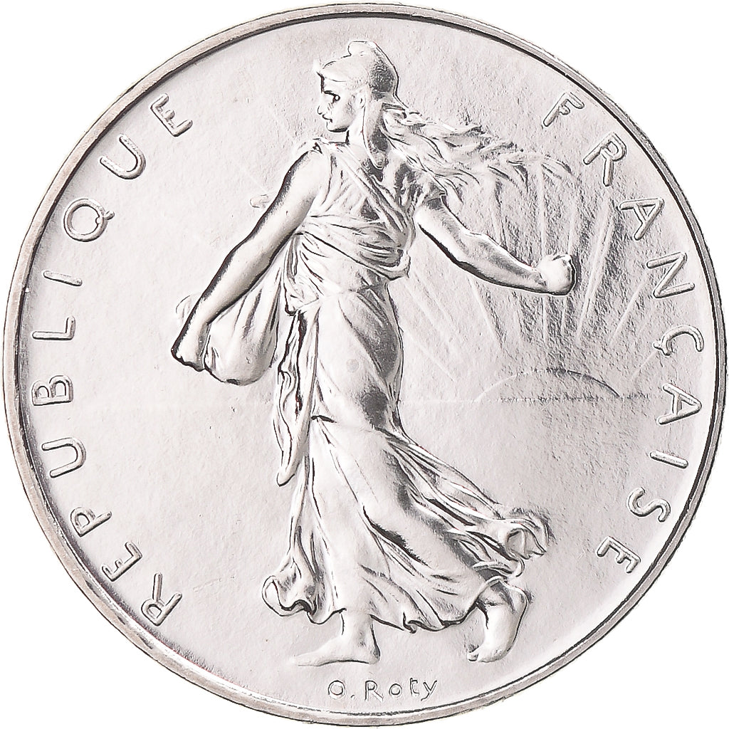 Moneta, Francja, Semeuse, Franc, 1991, Monnaie de Paris, BU, MS(65-70), Nikiel
