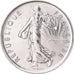 Moeda, França, Semeuse, 5 Francs, 1991, Paris, BU, MS(65-70), Cobre-Níquel