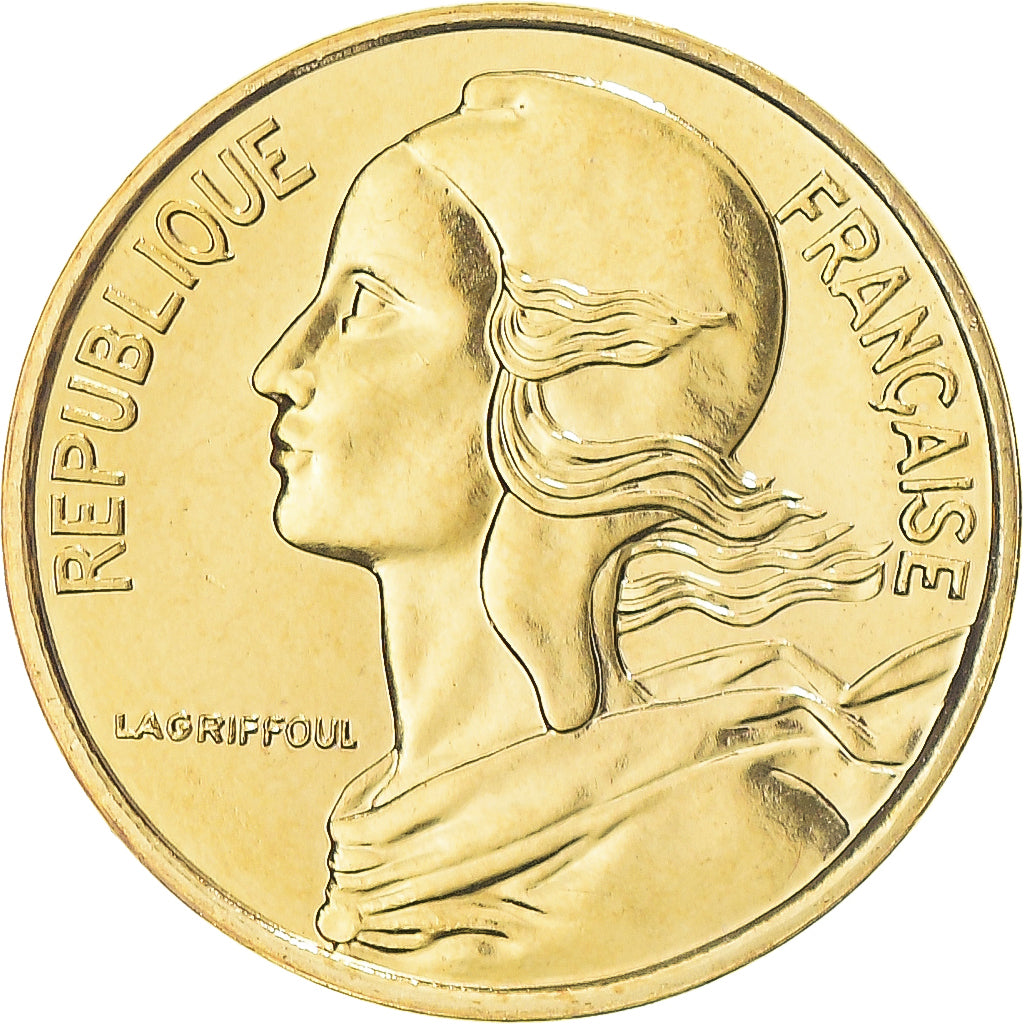 Moneta, Francia, Marianne, 5 Centimes, 1991, Monnaie de Paris, BU, FDC