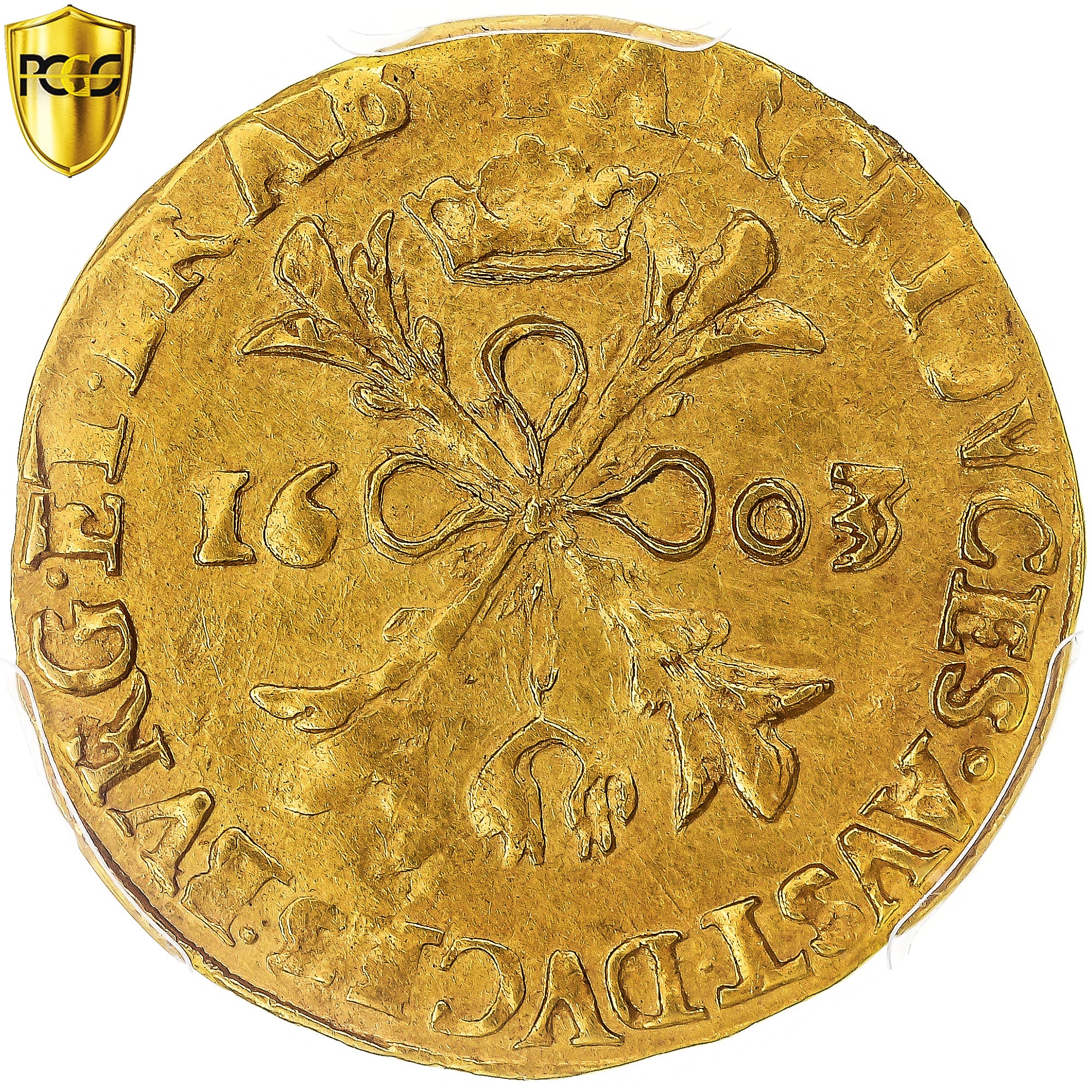 Pays-Bas espagnols, Albert & Isabelle, 2 Albertins, 1603, Anvers, Or, SUP