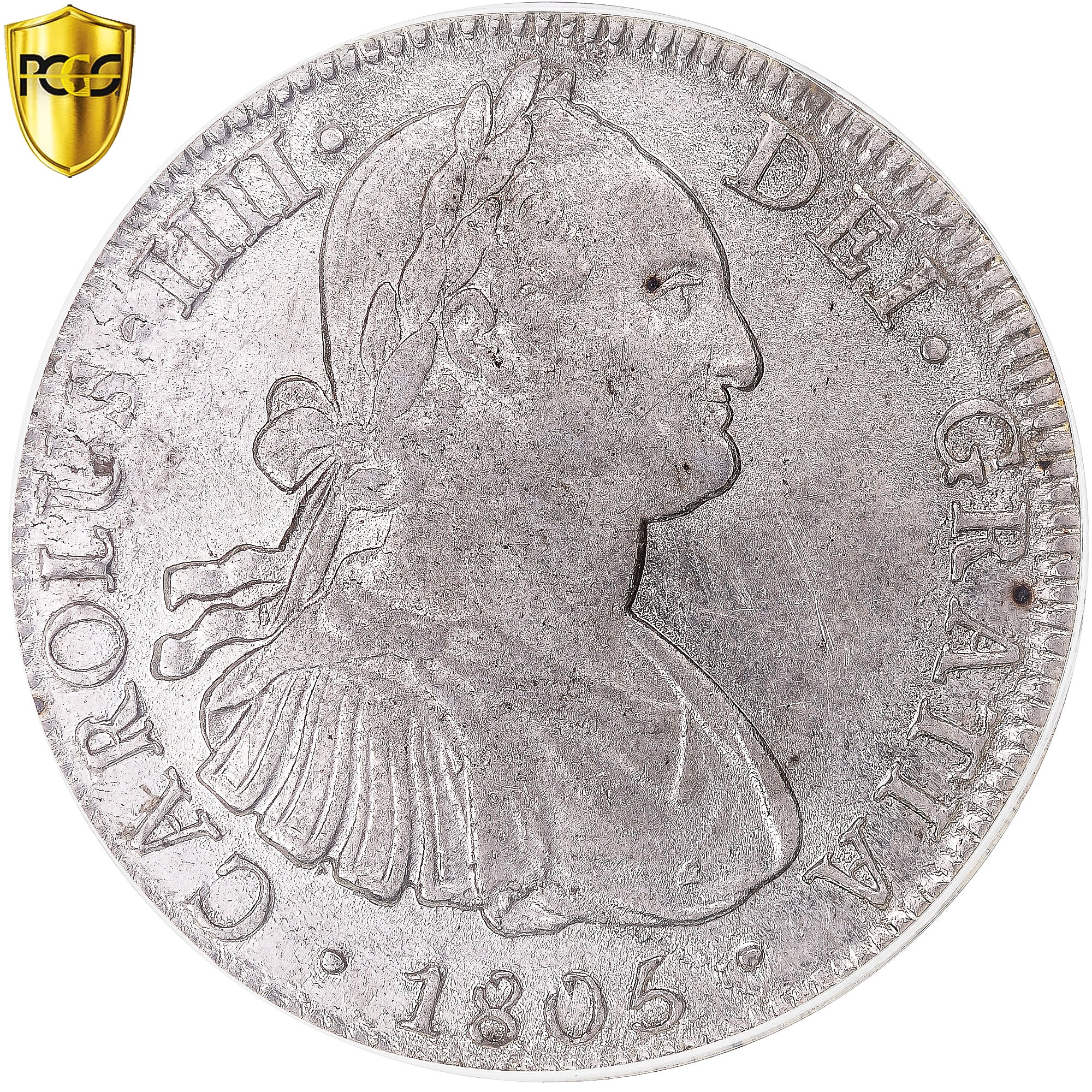 Coin, Mexico, Charles IV, 8 Reales, 1805, Mexico City, PCGS, MS61, MS(60-62)