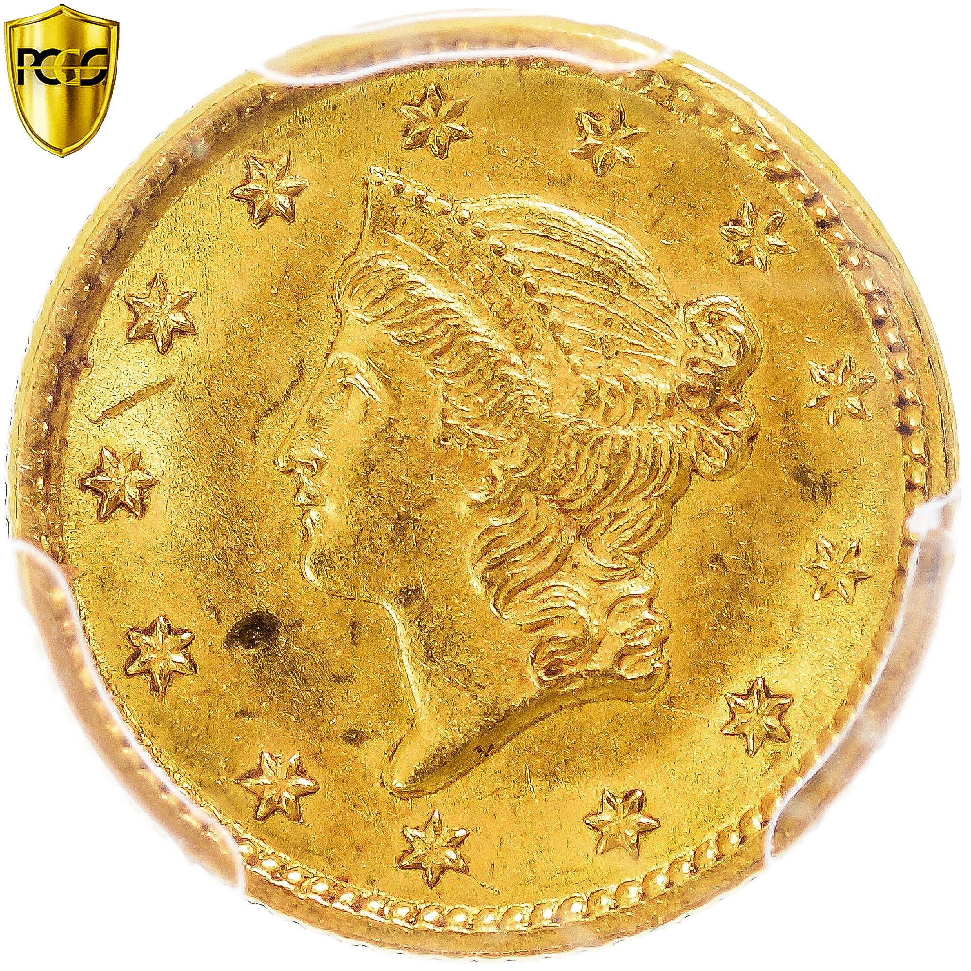 Coin, United States, Liberty Head, Dollar, 1851, U.S. Mint, Philadelphia, PCGS