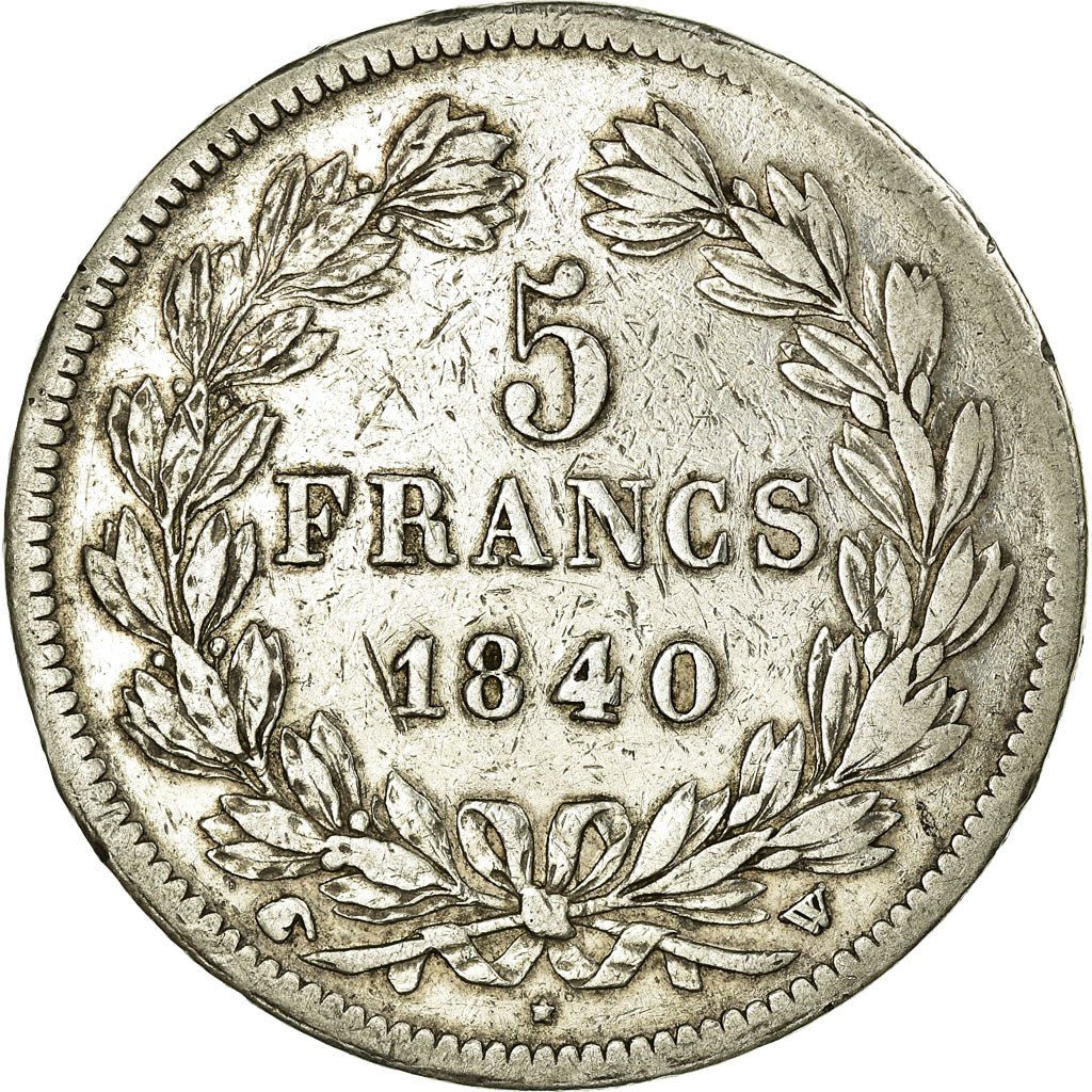 Monnaie, France, Louis-Philippe, 5 Francs, 1840, Lille, TTB, Argent, KM:749.13