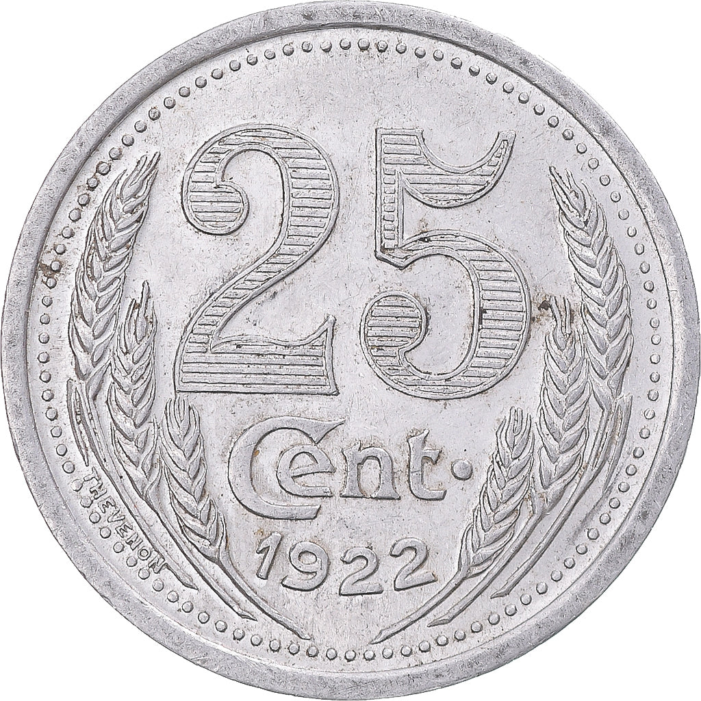 Moneda, Francia, Chambre de commerce d'Eure et Loir, 25 Centimes, 1922, MBC+