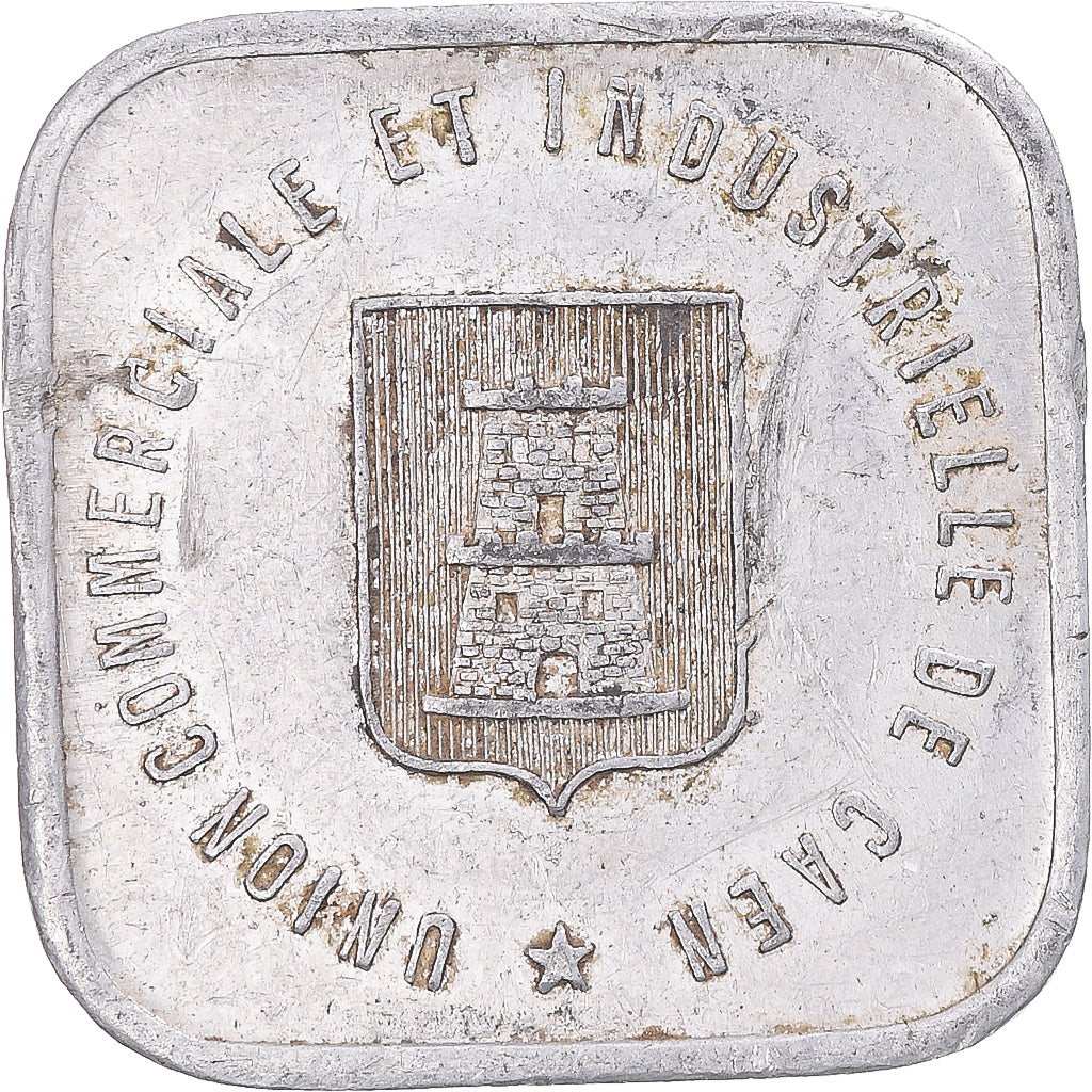 Moneta, Francia, Union commerciale et industrielle de Caen, 25 Centimes, 1921