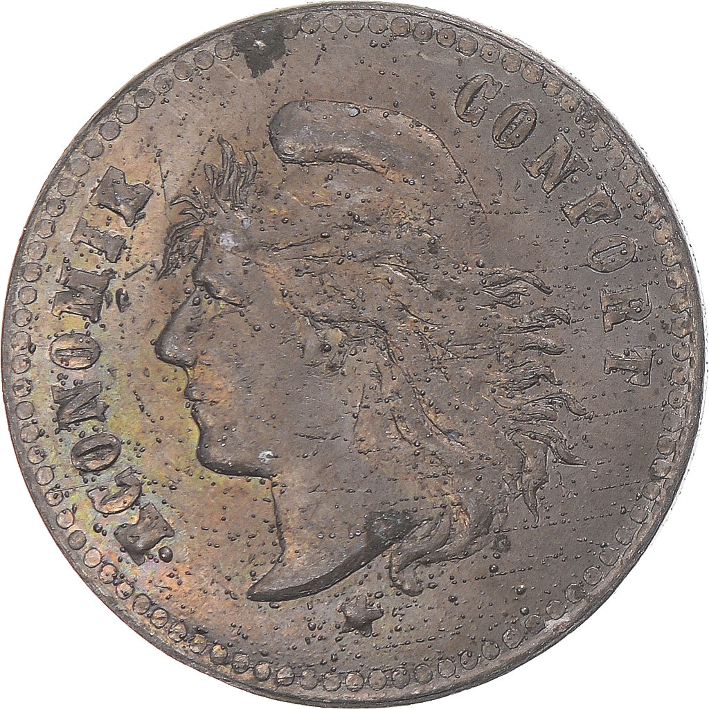 Francia, Advertising Token, Talons tournants, WOOD MILNE, BB, Brass covered