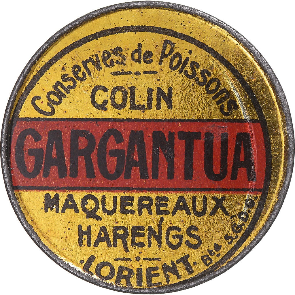 Monnaie, France, Conserves de Poissons Gargantua, 10 Centimes, Timbre-Monnaie