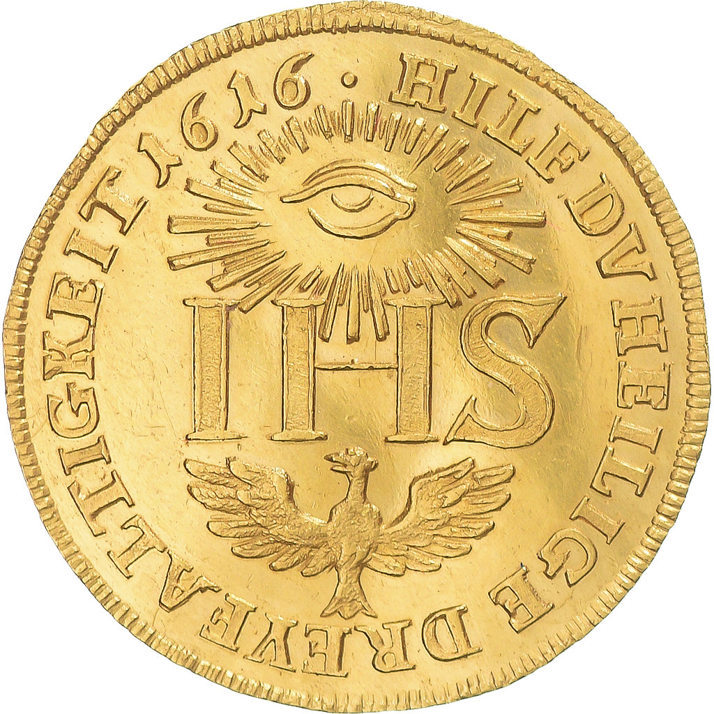 Electorate of Saxony, Johann Georg I, Sophiendukat, dated 1616, Dresden, Nova