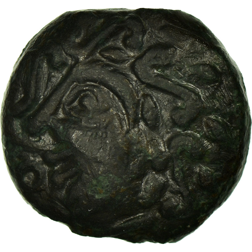Munten, Aulerques Éburovices, Bronze Æ, ZF, Bronze, Delestrée:2451