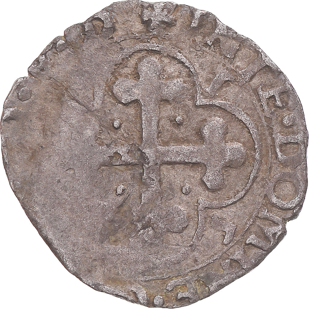 Coin, ITALIAN STATES, SAVOY, Carlo Emanuele I, Soldo, 15[??], VF(20-25), Billon