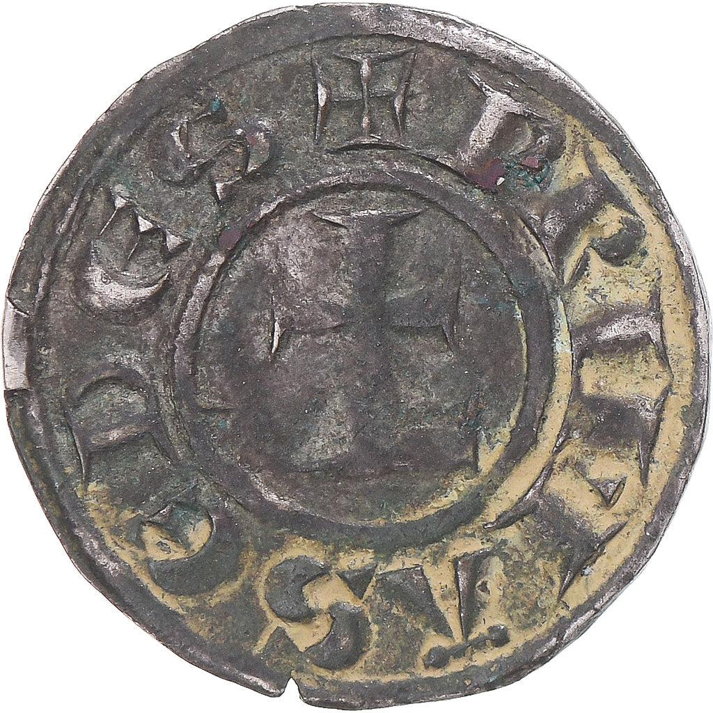 Monnaie, France, Archevêché de Lyon, Denier, 1200-1260, Lyon, TTB+, Billon