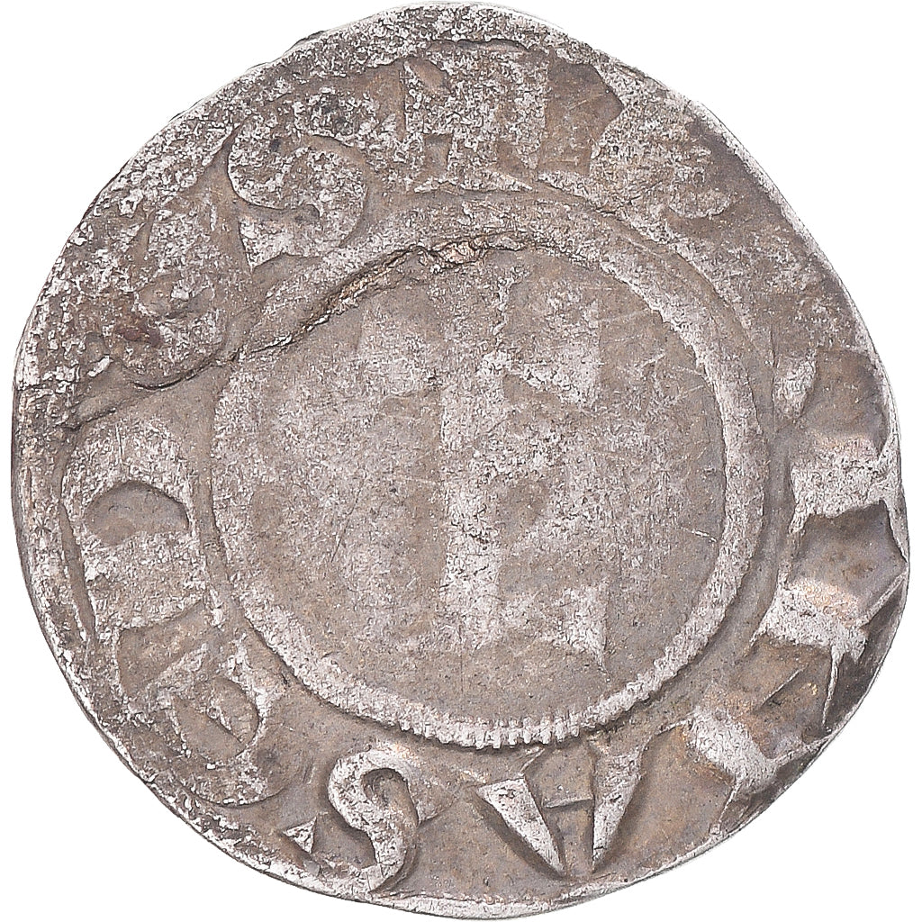 Monnaie, France, Archevêché de Lyon, Denier, 1200-1260, Lyon, TB, Billon