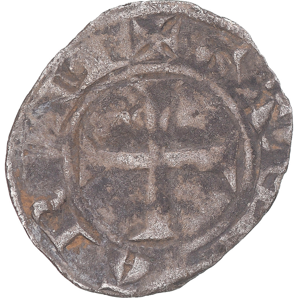 Monnaie, France, Archevêché de Lyon, Denier, 1280-1320, Lyon, TB+, Billon