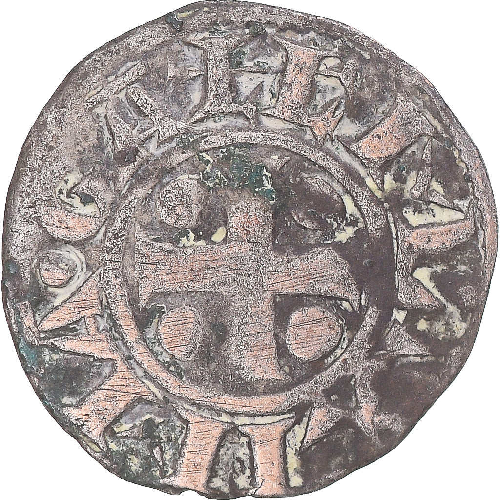 Münze, Frankreich, Archevêché de Vienne, Denier, ca. 1150-1200, Vienne, S+