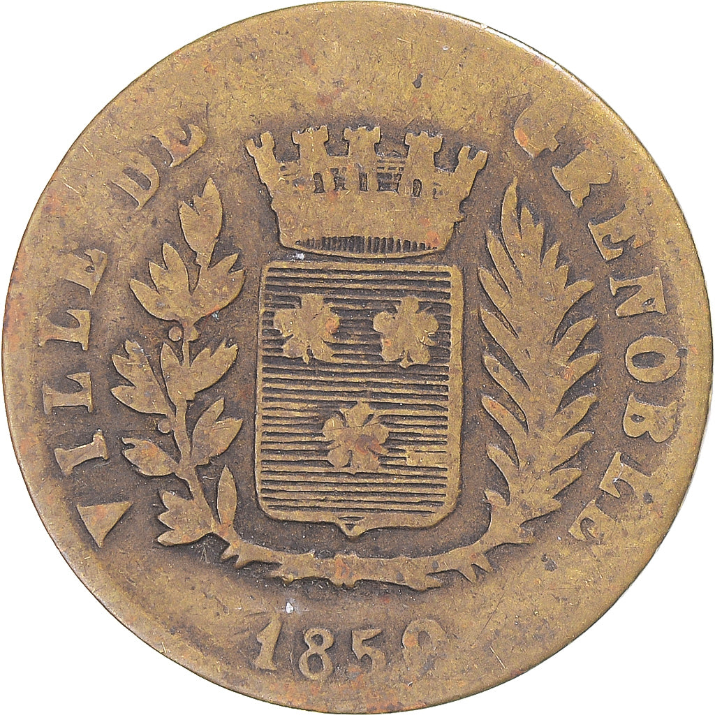 gettone, Francia, Ville de Grenoble, association alimentaire, Pain ?, 1850, B