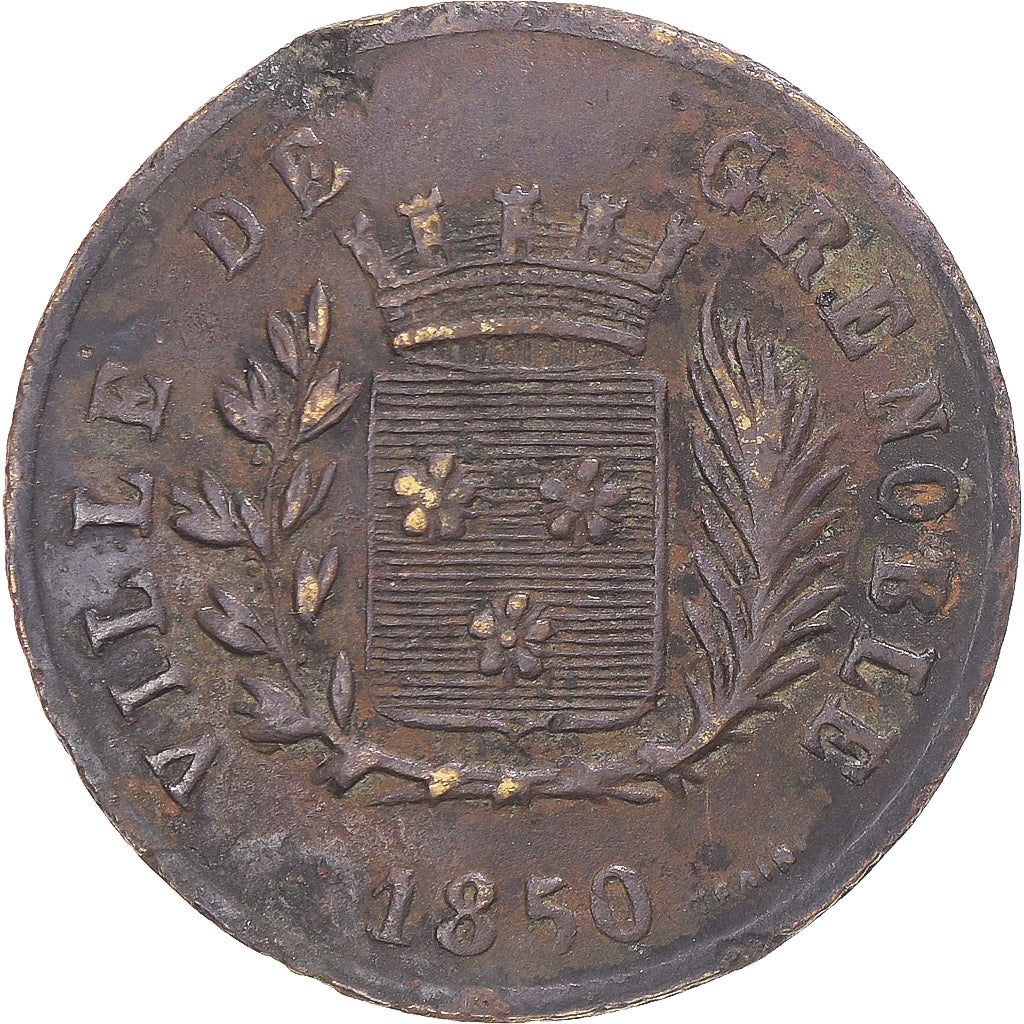 gettone, Francia, Ville de Grenoble, association alimentaire, Légumes, 1850
