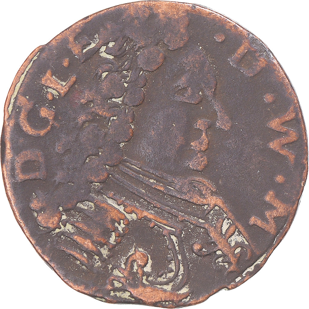 Münze, Frankreich, Léopold Eberhard, Liard de Montbéliard, 1716