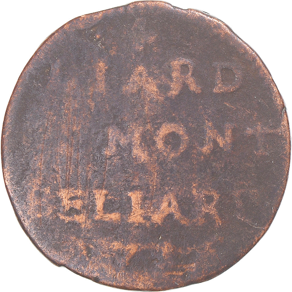 Münze, Frankreich, Léopold Eberhard, Liard de Montbéliard, 1716