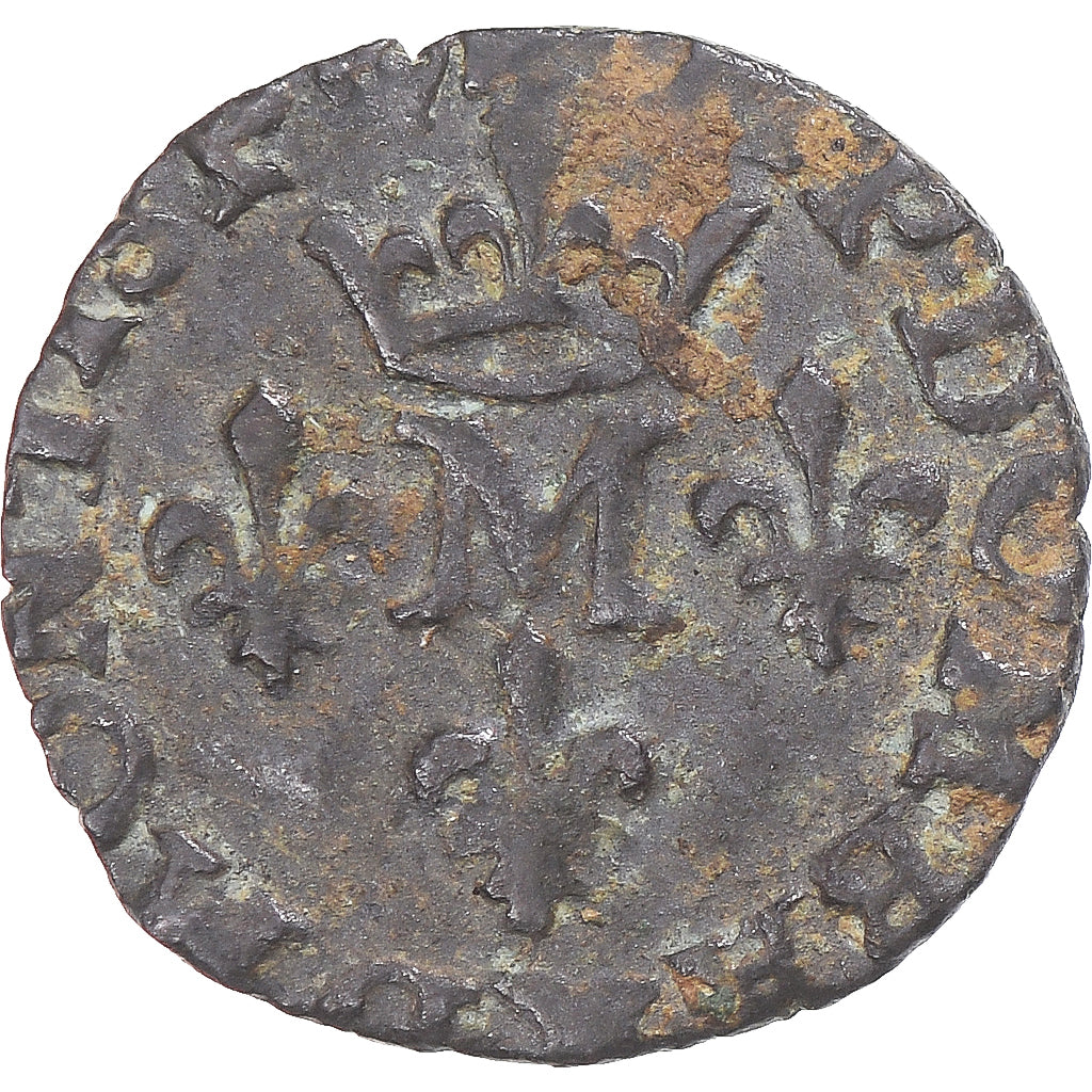 Monnaie, Principauté de Dombes, Marie de Bourbon-Montpensier, Liard, 1615