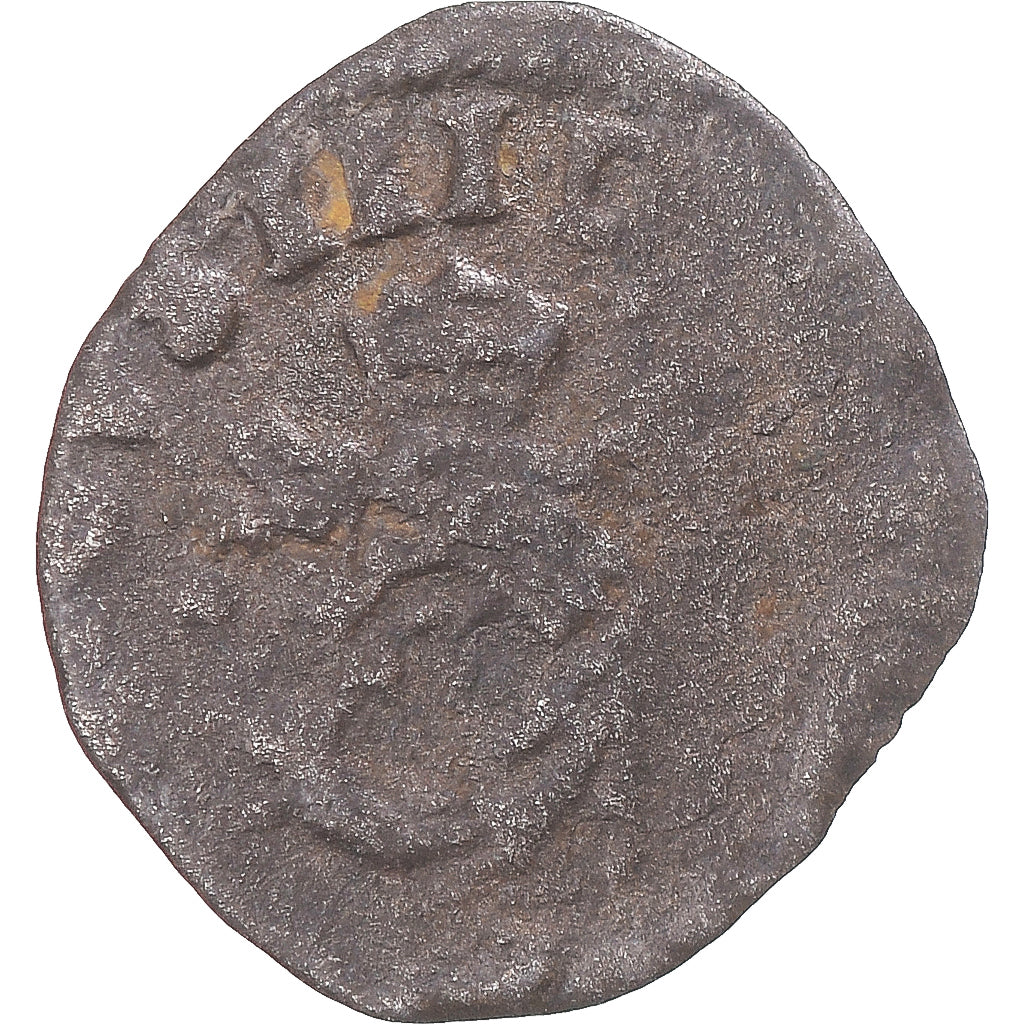 Monnaie, France, Henri III, Liard du Dauphiné, 1577, Grenoble, TB, Billon