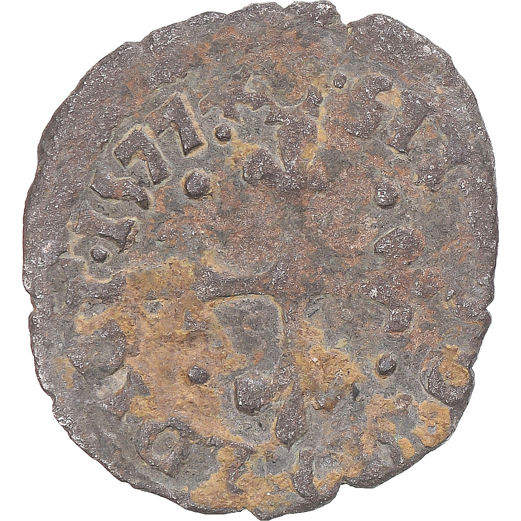 Munten, Frankrijk, Henri III, Liard du Dauphiné, 1577, Grenoble, FR, Billon