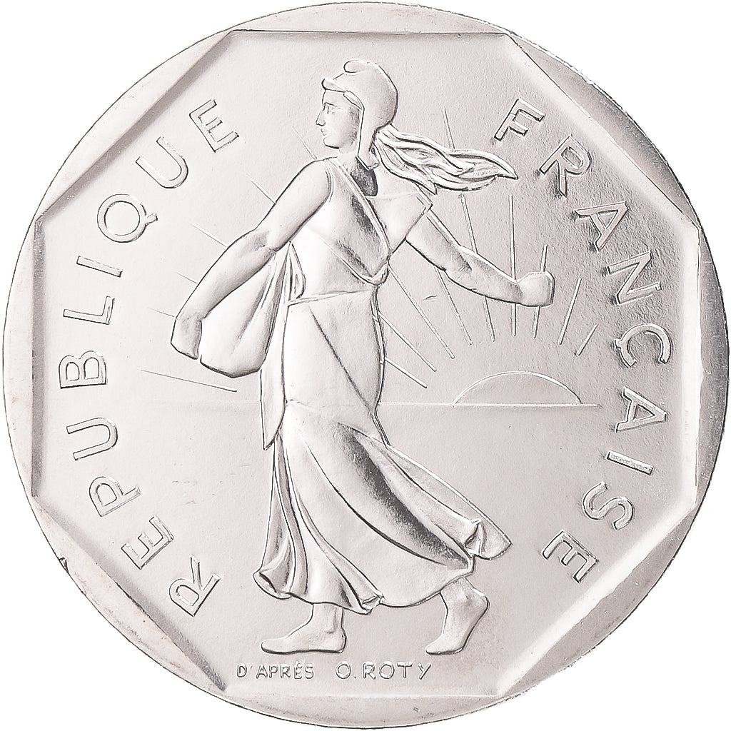 Monnaie, France, Semeuse, 2 Francs, 1991, Monnaie de Paris, BU, FDC, Nickel