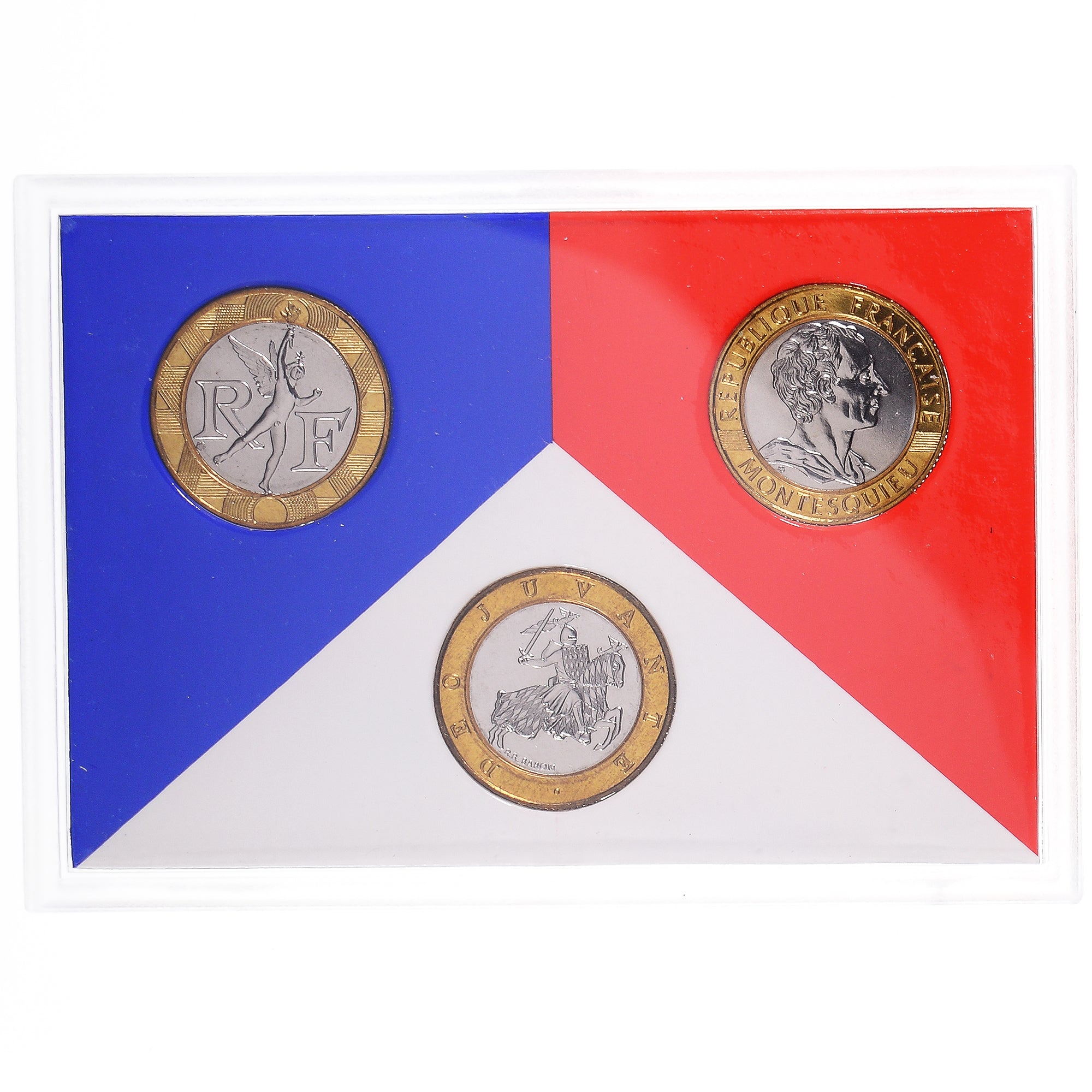 Moneta, Francia, Coffret triptyque 3 x 10 frs., 1989, MDP, FDC, 614/2000, FDC