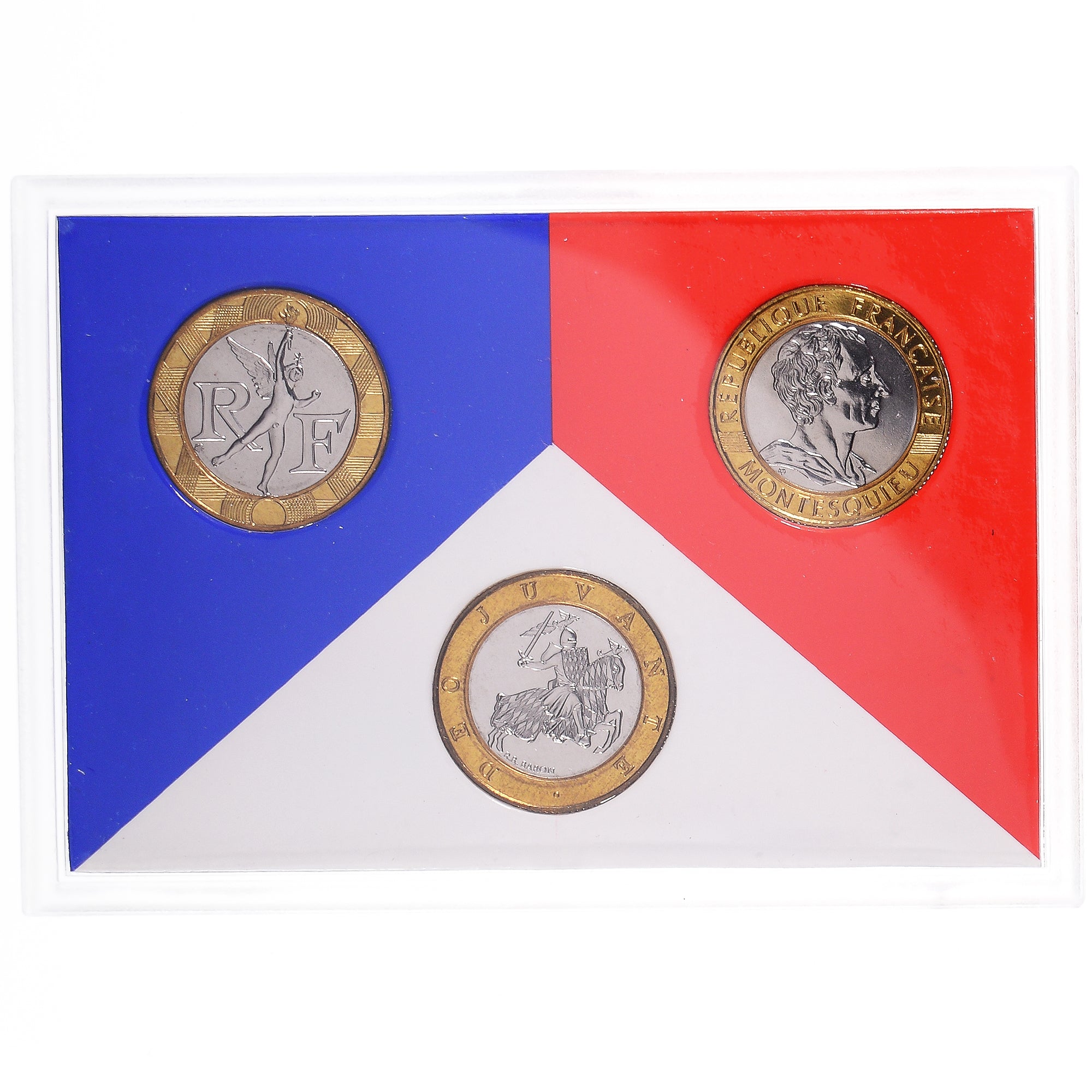 Moeda, França, Coffret triptyque 3 x 10 frs., 1989, MDP, FDC, 625/2000