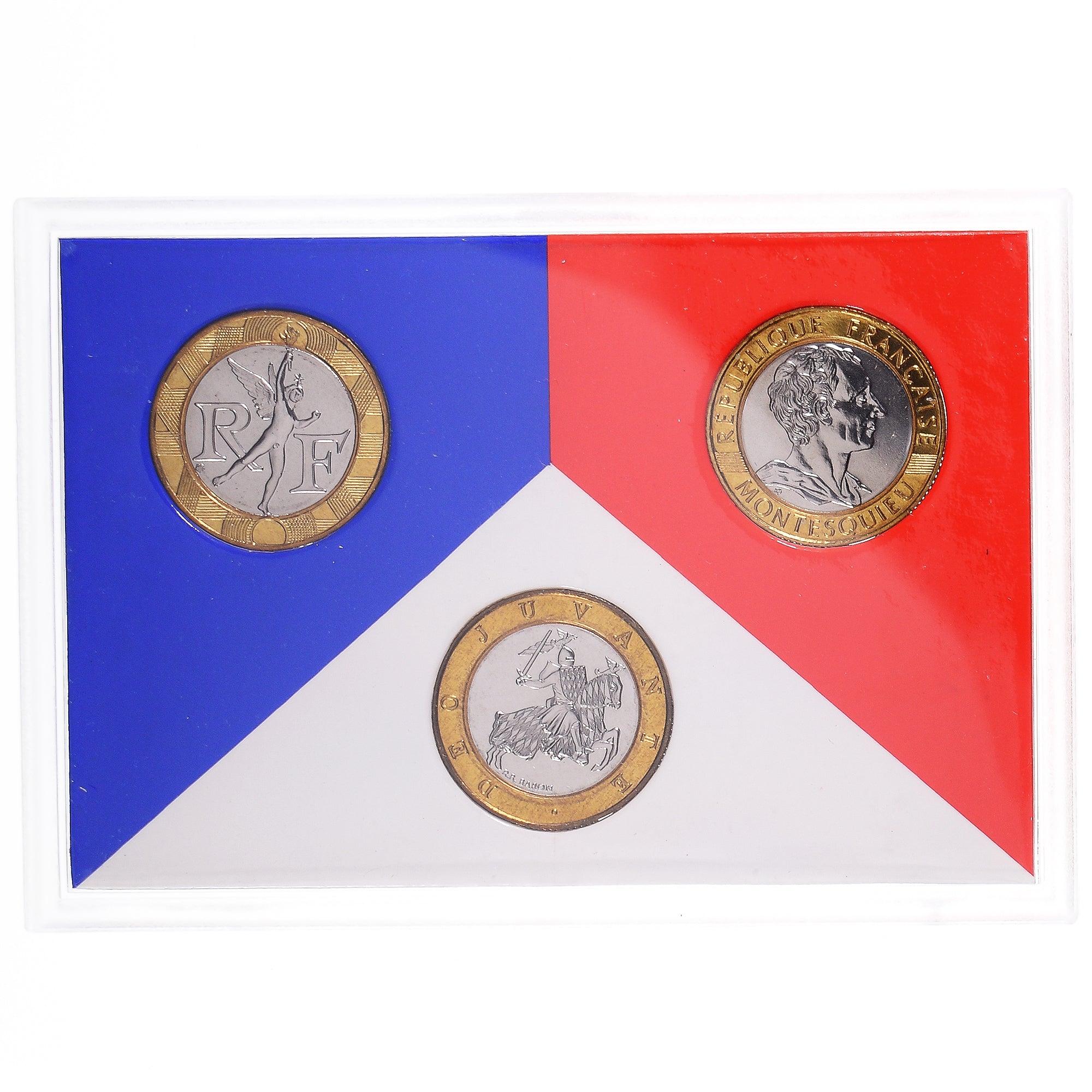 Moneta, Francia, Coffret triptyque 3 x 10 frs., 1989, MDP, FDC, 634/2000, FDC