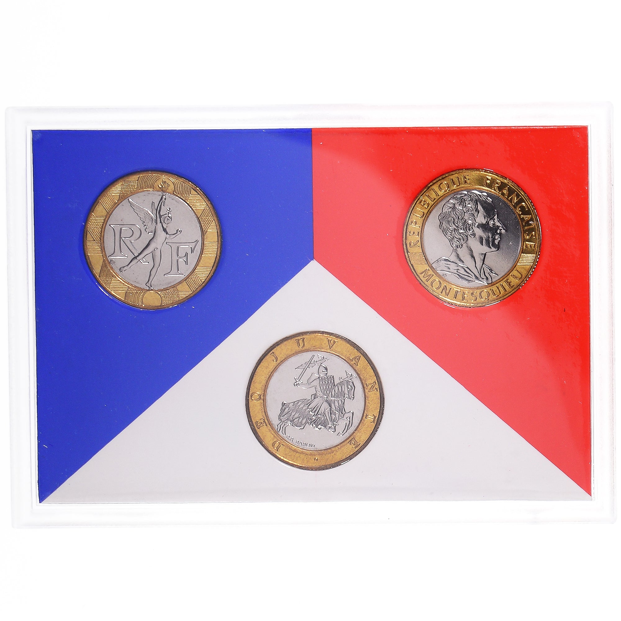 Moneta, Francia, Coffret triptyque 3 x 10 frs., 1989, MDP, FDC, 644/2000, FDC