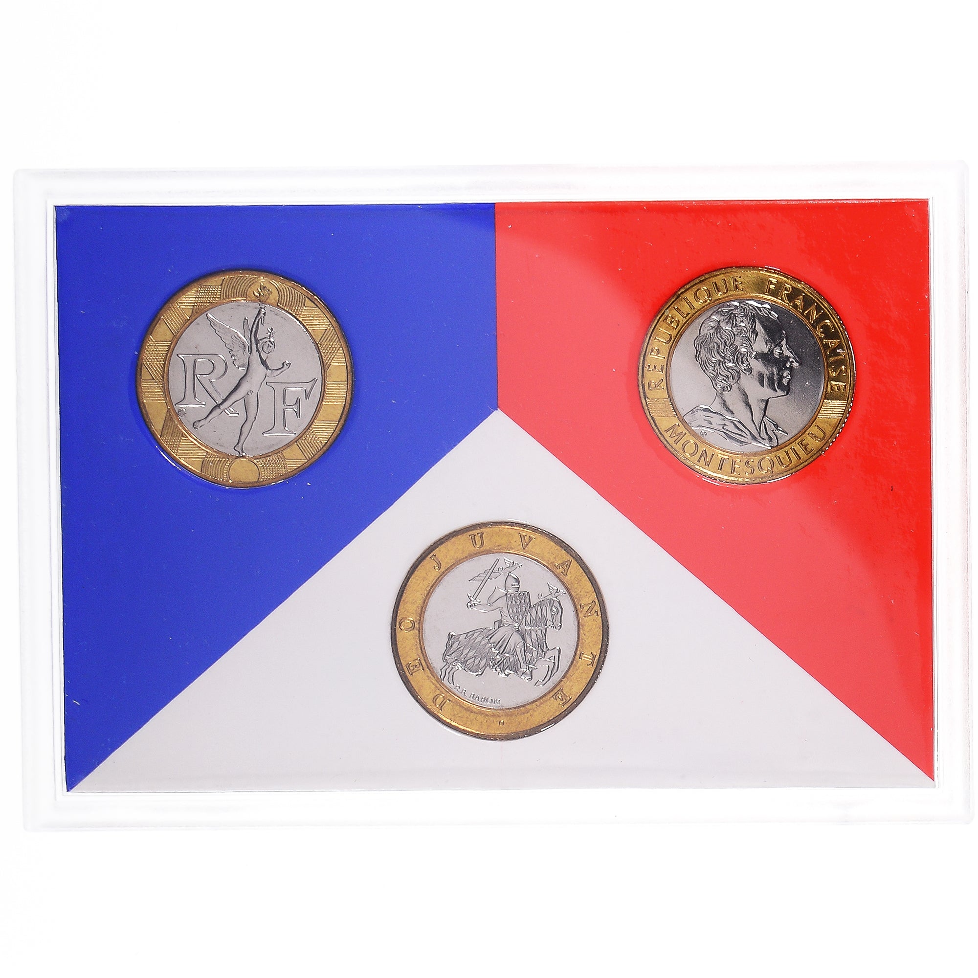 Coin, France, Coffret triptyque 3 x 10 frs., 1989, MDP, FDC, 622/2000