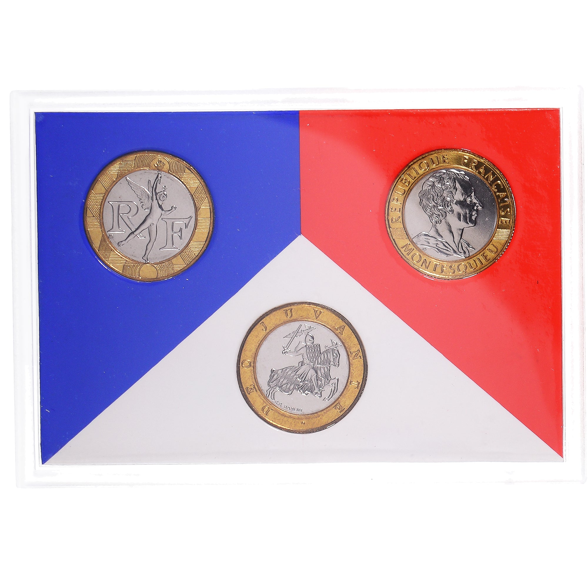 Moneta, Francia, Coffret triptyque 3 x 10 frs., 1989, MDP, FDC, 643/2000, FDC