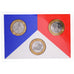 Moneta, Francia, Coffret triptyque 3 x 10 frs., 1989, MDP, FDC, 645/2000, FDC