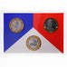 Francia, Coffret triptyque 3 x 10 frs., 1989, MDP, FDC, 636/2000, Bi-metallico