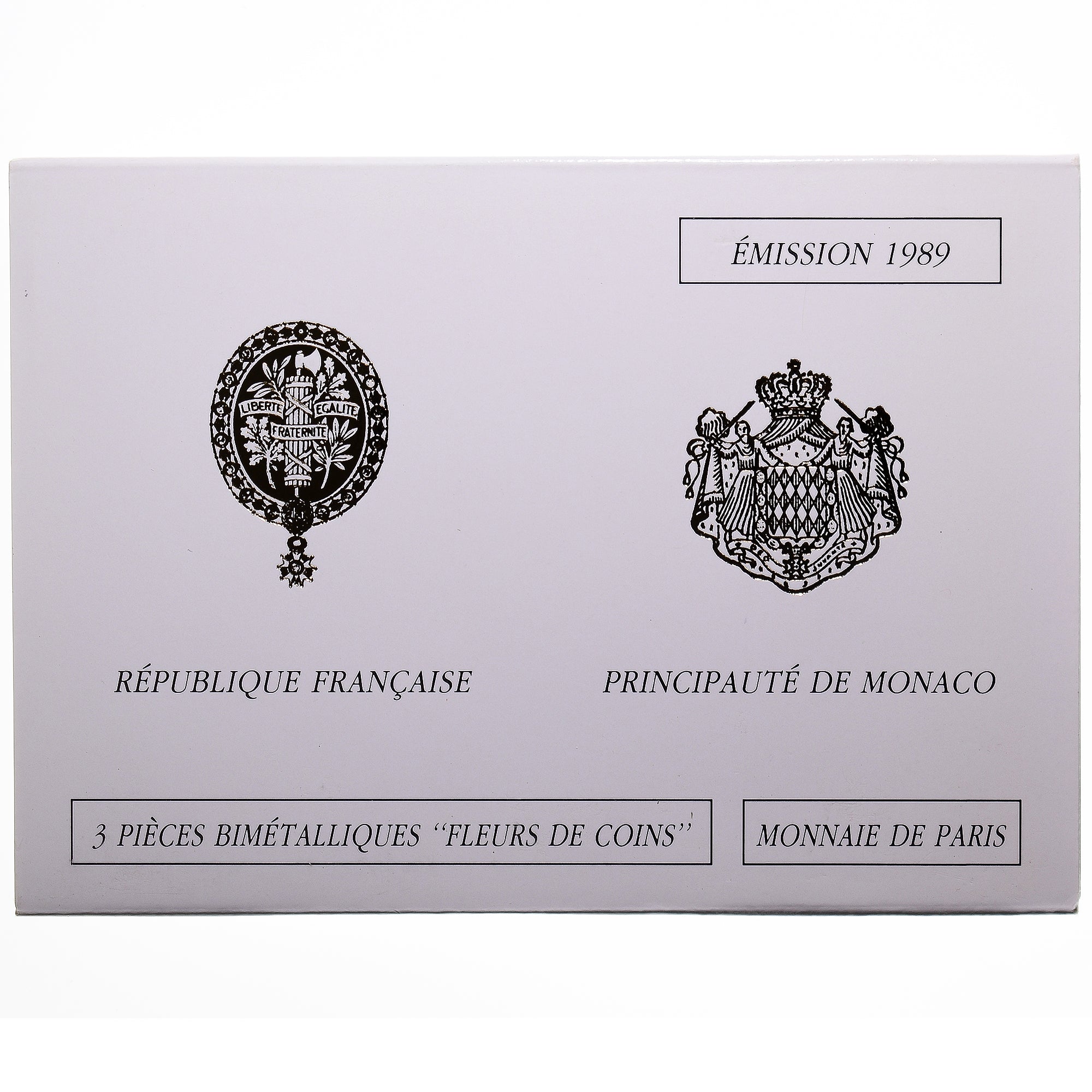 Munten, Frankrijk, Coffret triptyque 3 x 10 frs., 1989, MDP, FDC, 639/2000, FDC