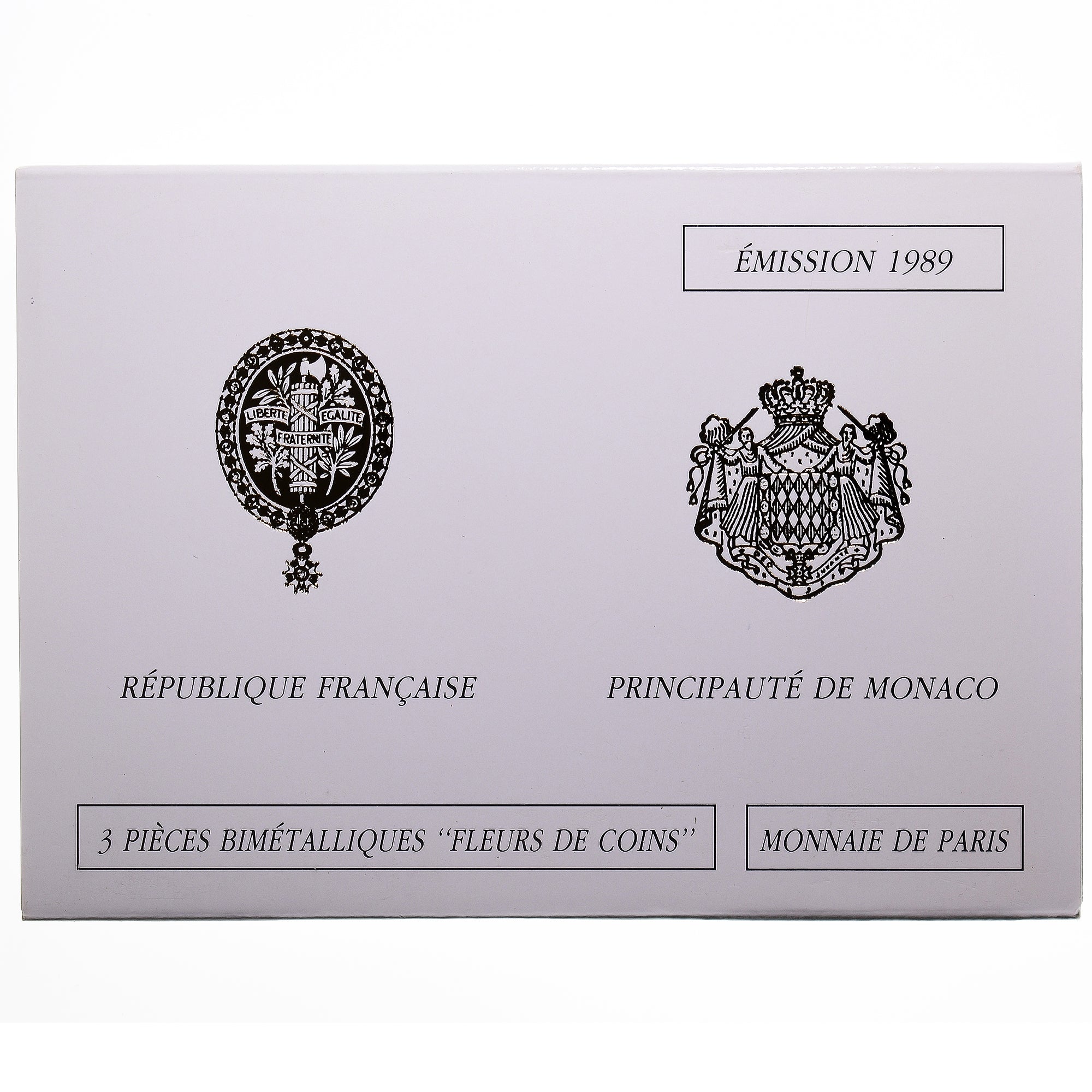Moneta, Francia, Coffret triptyque 3 x 10 frs., 1989, MDP, FDC, 627/2000, FDC