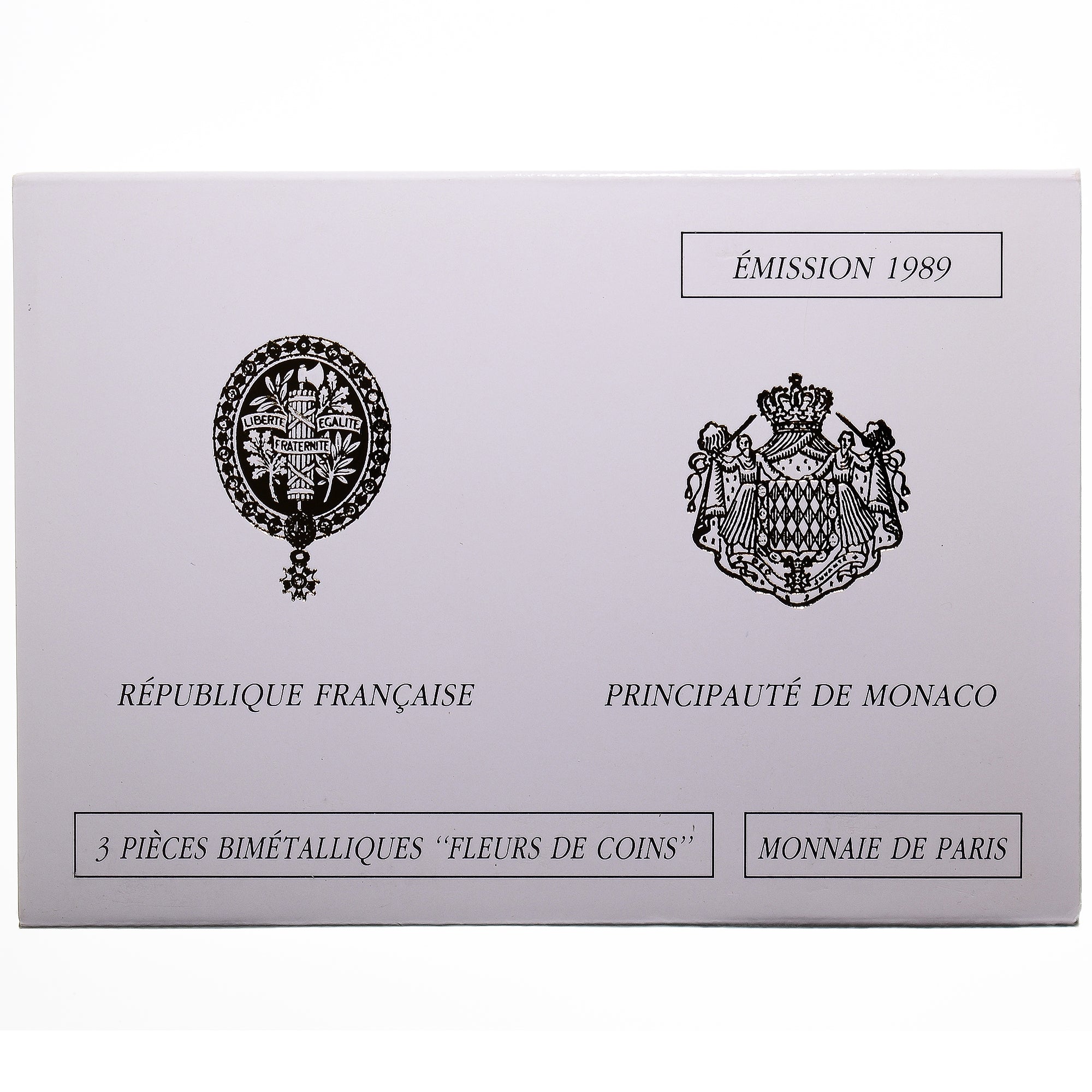 Moneta, Francia, Coffret triptyque 3 x 10 frs., 1989, MDP, FDC, 641/2000, FDC