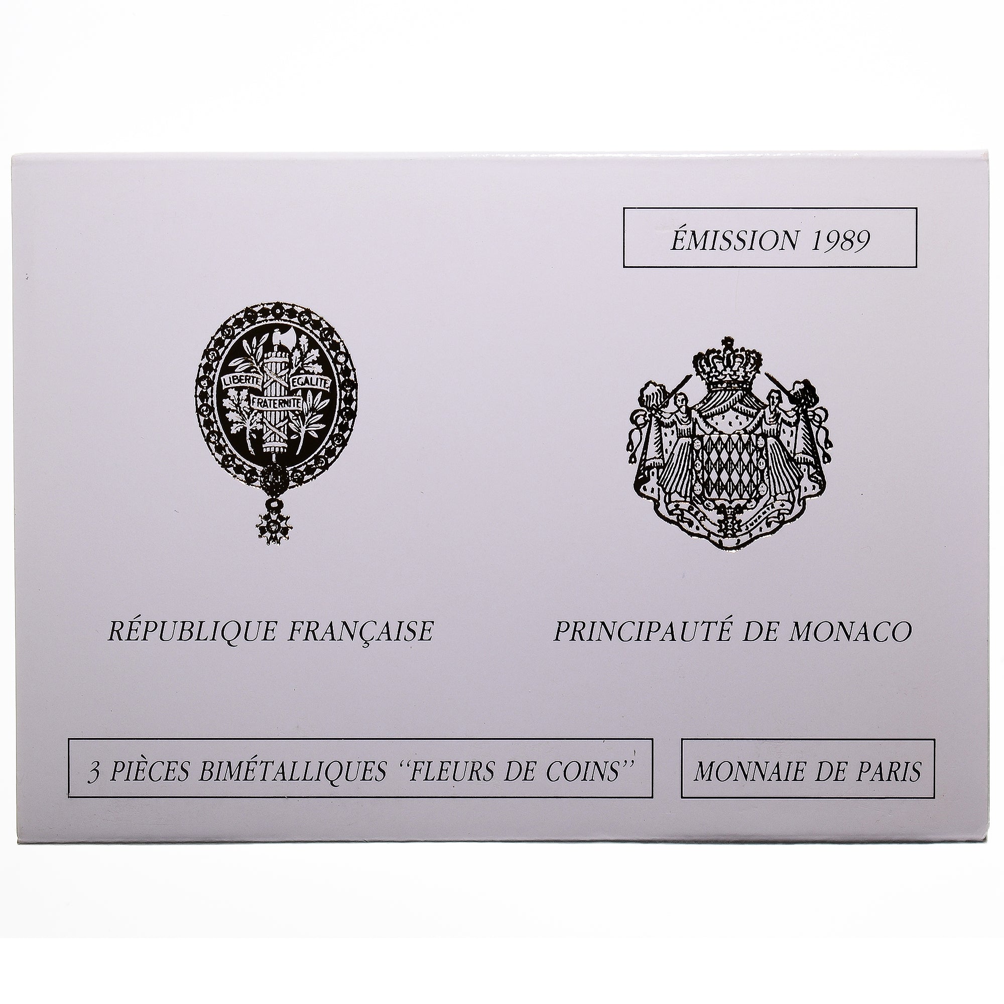 Moneta, Francia, Coffret triptyque 3 x 10 frs., 1989, MDP, FDC, 609/2000, FDC