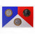 Moneta, Francia, Coffret triptyque 3 x 10 frs., 1989, MDP, FDC, 620/2000, FDC