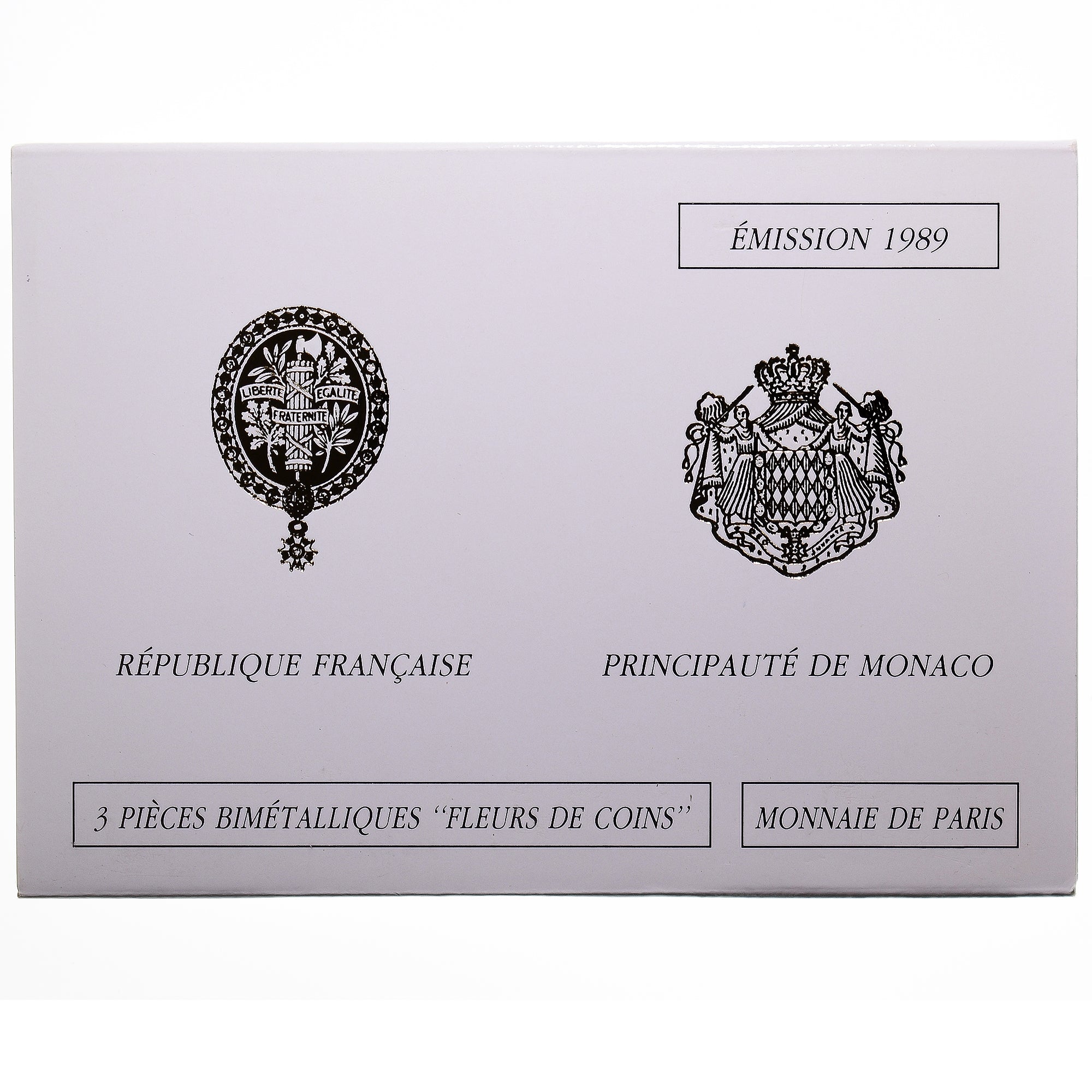 Moneta, Francia, Coffret triptyque 3 x 10 frs., 1989, MDP, FDC, 620/2000, FDC