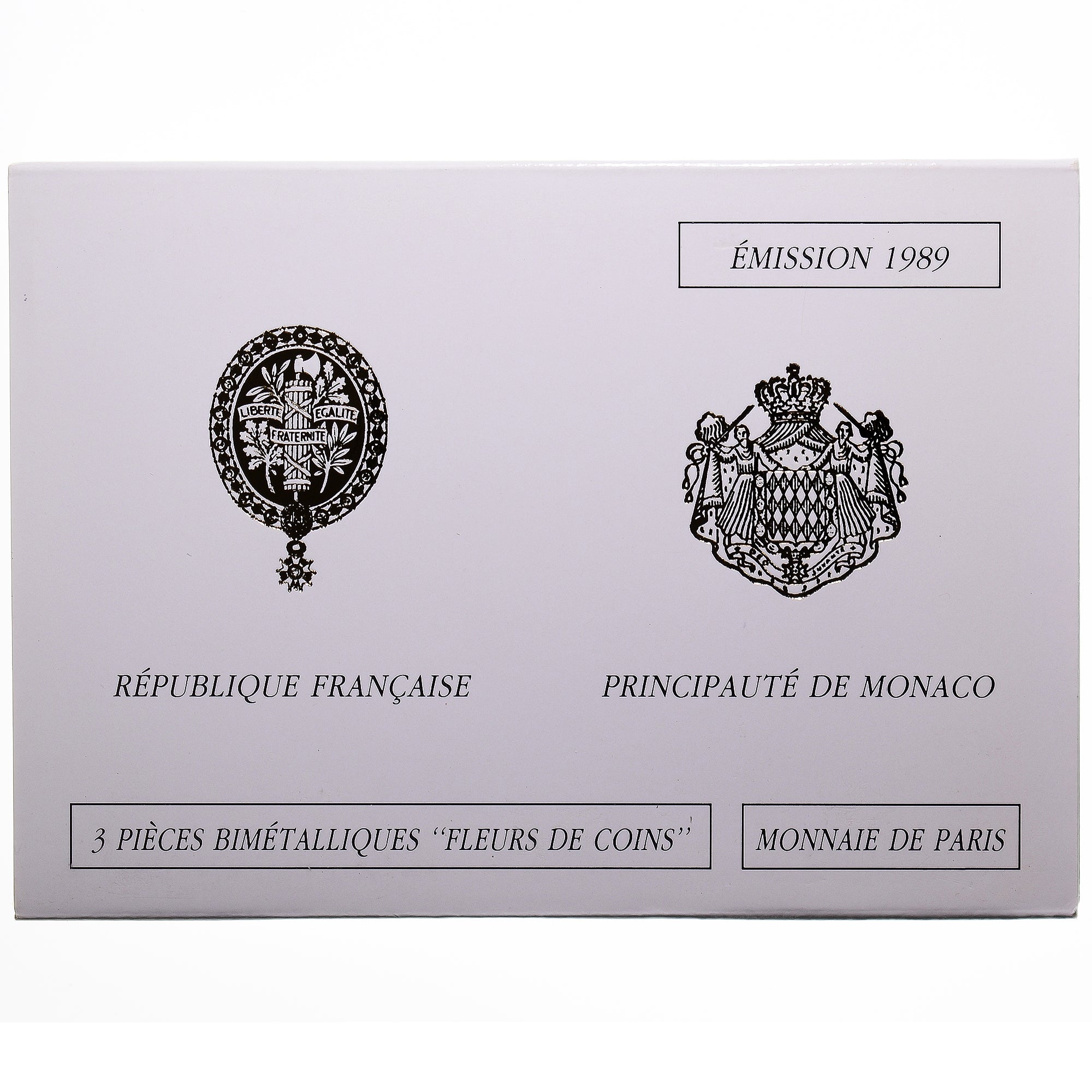 Munten, Frankrijk, Coffret triptyque 3 x 10 frs., 1989, MDP, FDC, 624/2000, FDC