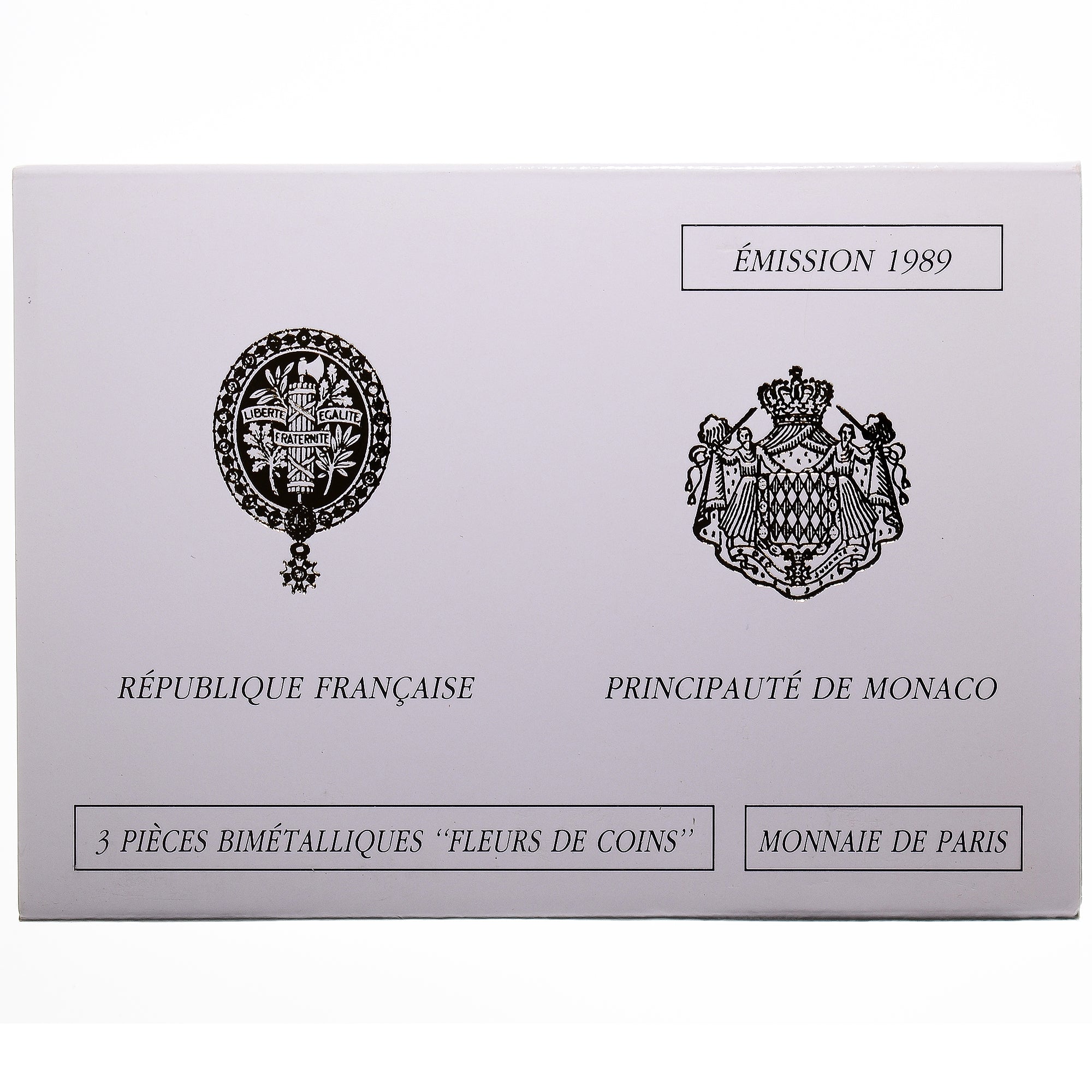 Moneta, Francia, Coffret triptyque 3 x 10 frs., 1989, MDP, FDC, 608/2000, FDC