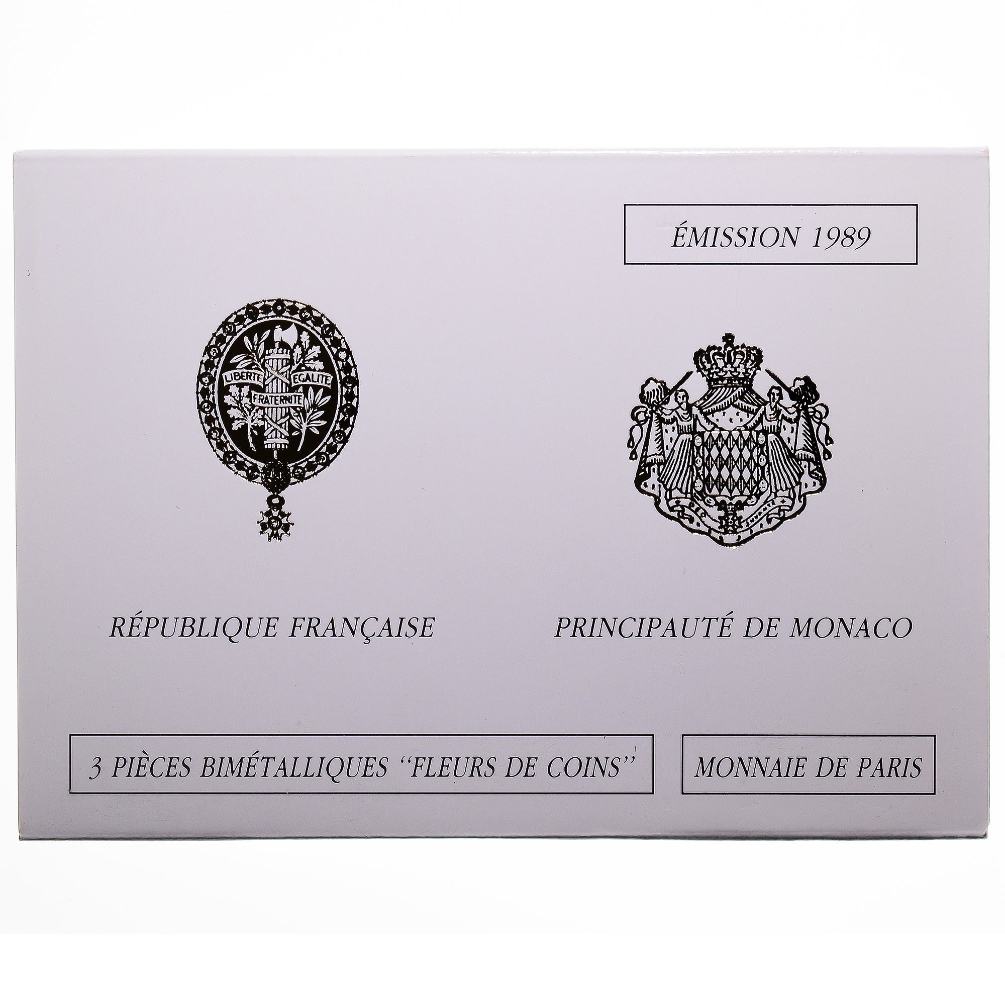 Moneta, Francia, Coffret triptyque 3 x 10 frs., 1989, MDP, FDC, 607/2000, FDC