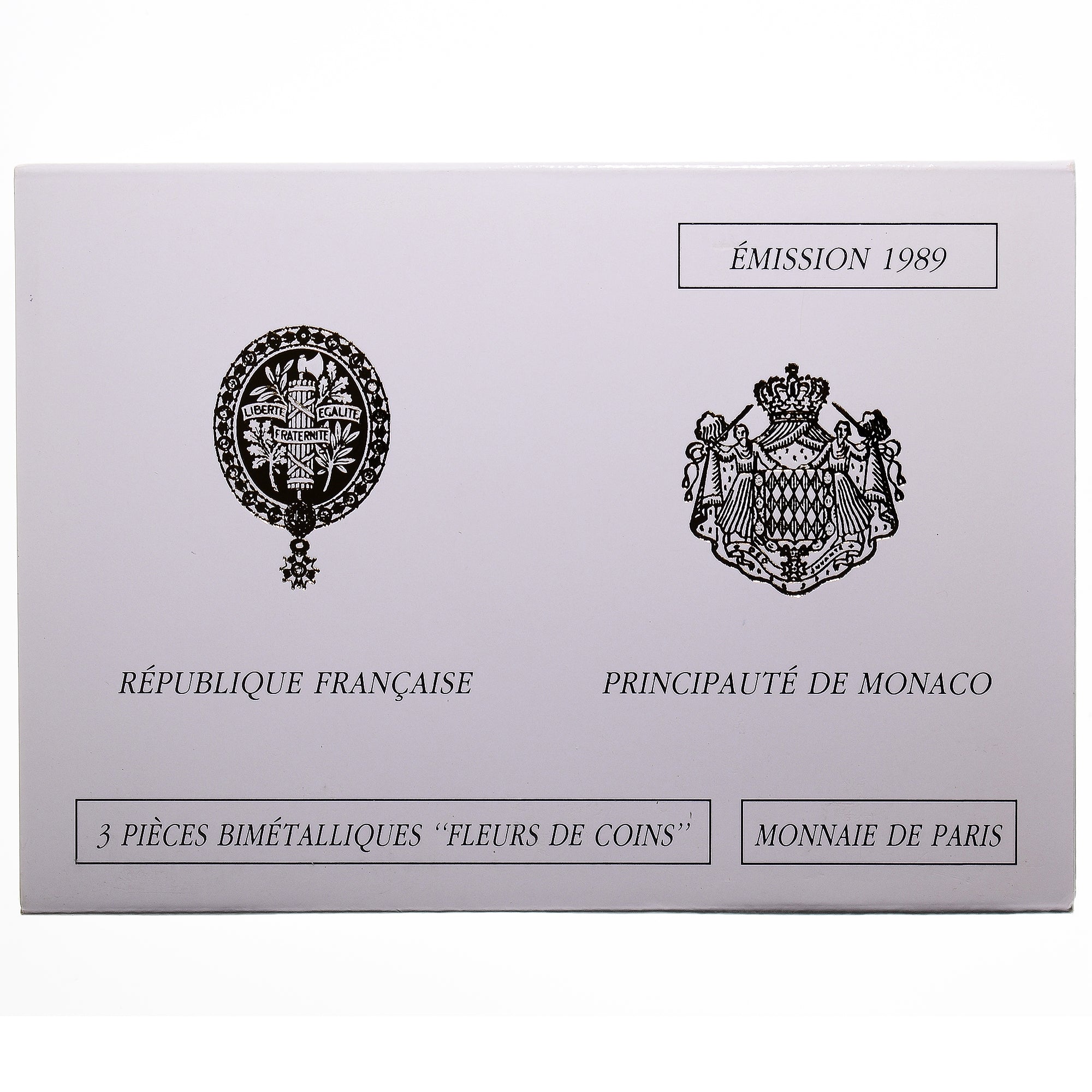 Moneta, Francia, Coffret triptyque 3 x 10 frs., 1989, MDP, FDC, 606/2000, FDC